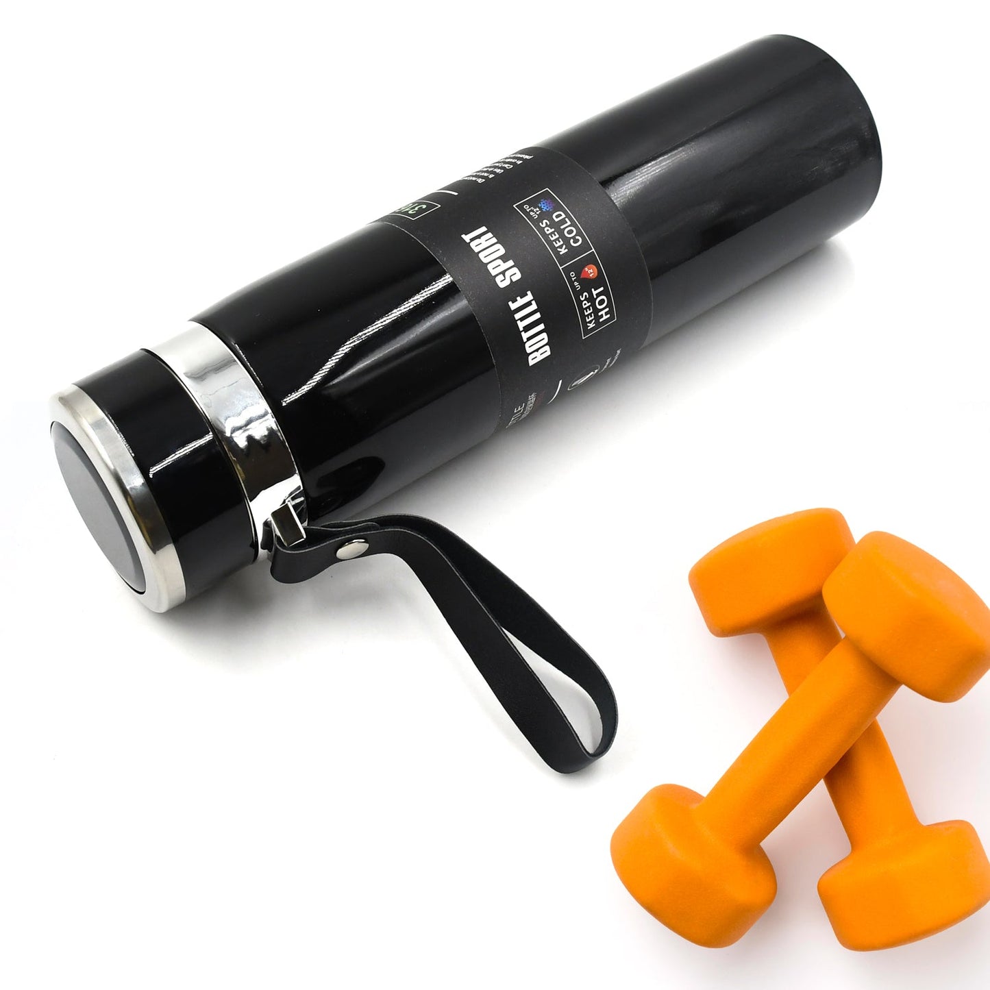 Double Stainless Steel Wall Flask Vacuum Insulated Water Bottle - Springkart 