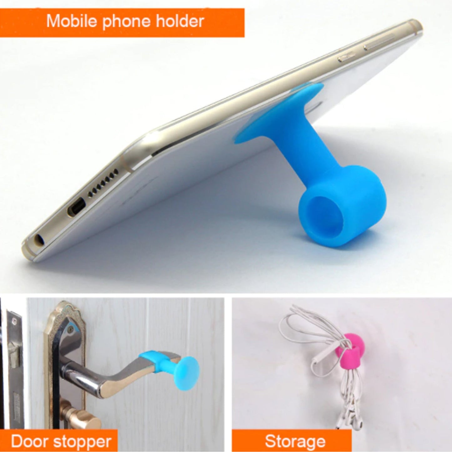 Door Stopper Mini Anti-Collision Silicone Door Handle Crash Pad (Pack of 100Pc) - Springkart 