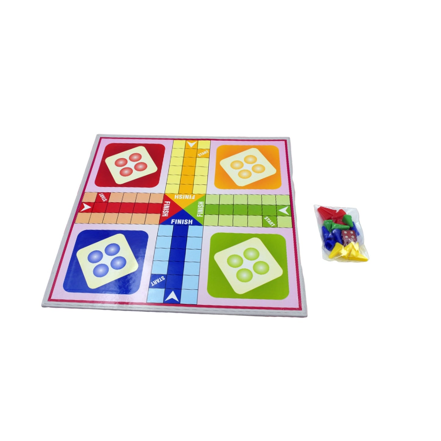 Family Board Game with Two Modes | Two Side Different Ladder, Ludo Games for Children and Families | 2 to 4 Players - Age 3 Years and Above (2 in 1) - Springkart 