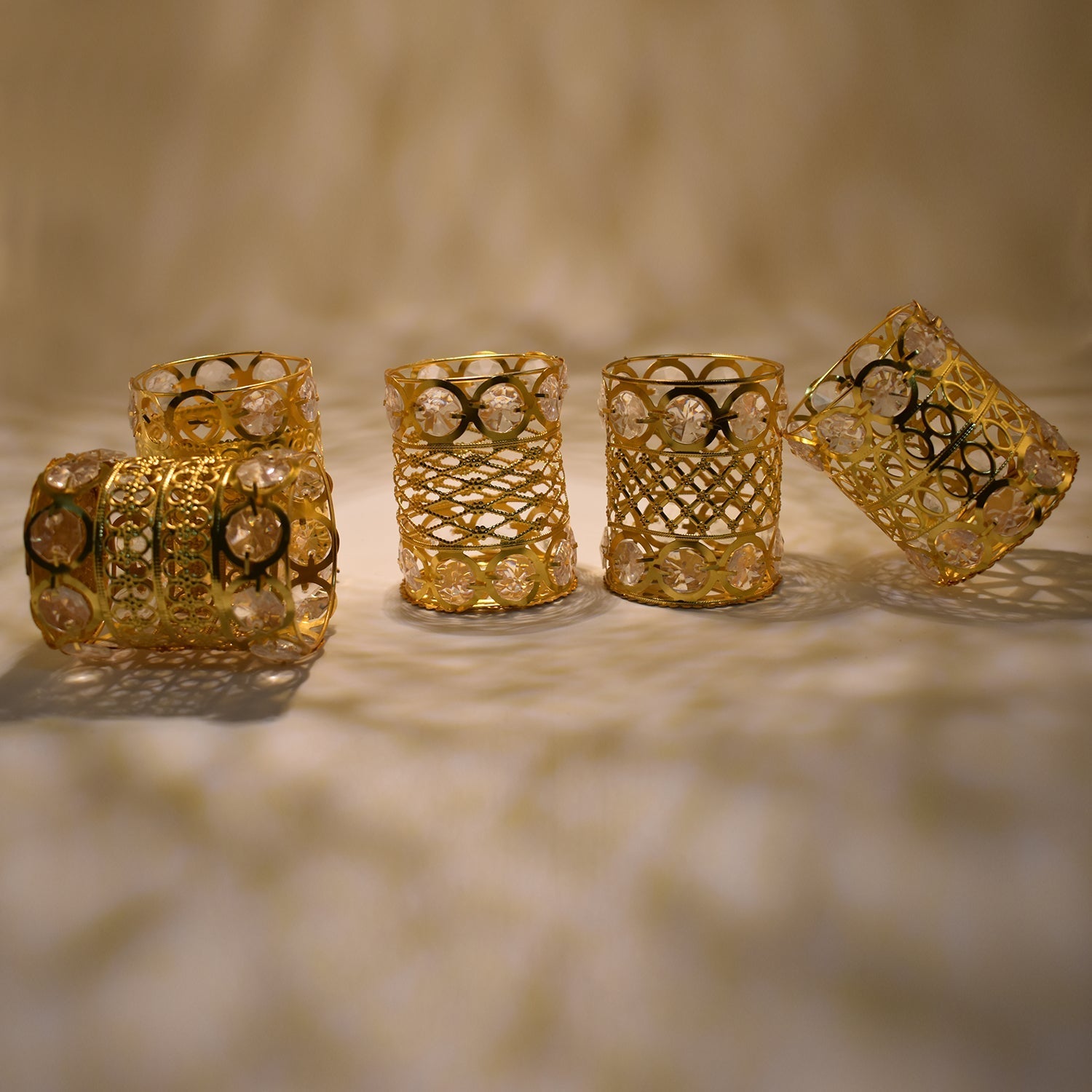 Large Dimond Layer Golden Jhoomer For Home Decoration - Springkart 