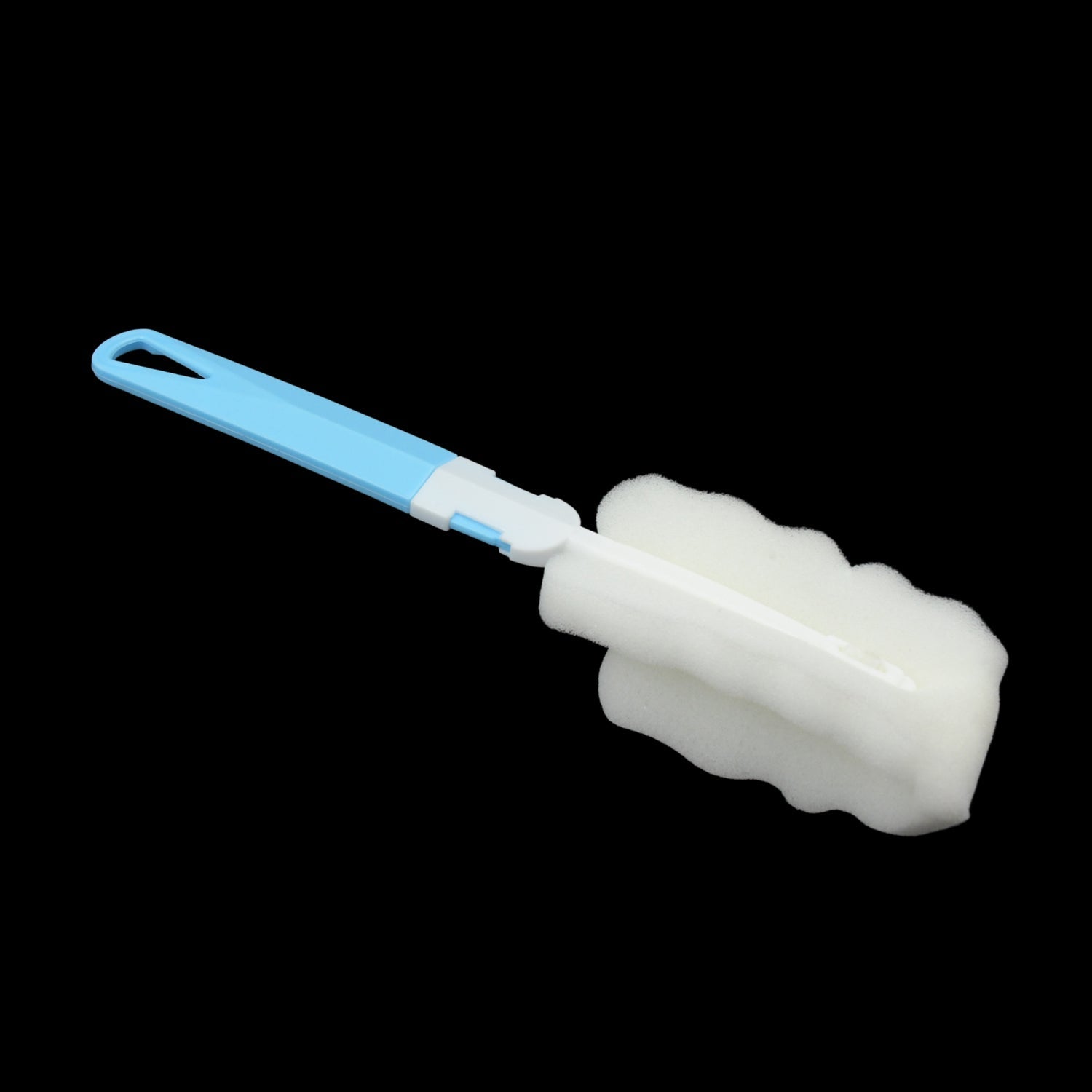 Sponge Cleaning Brush Kitchen Tool Bottle Soft Brush for Dishes| Cleaning Brush Cleaner with Plastic Long Handle, Soft Dish Washing Foam Cleaning Brushes For Cups Mugs Kettles Wine Glasses and Baby Bottles (1 Pc) - Springkart 