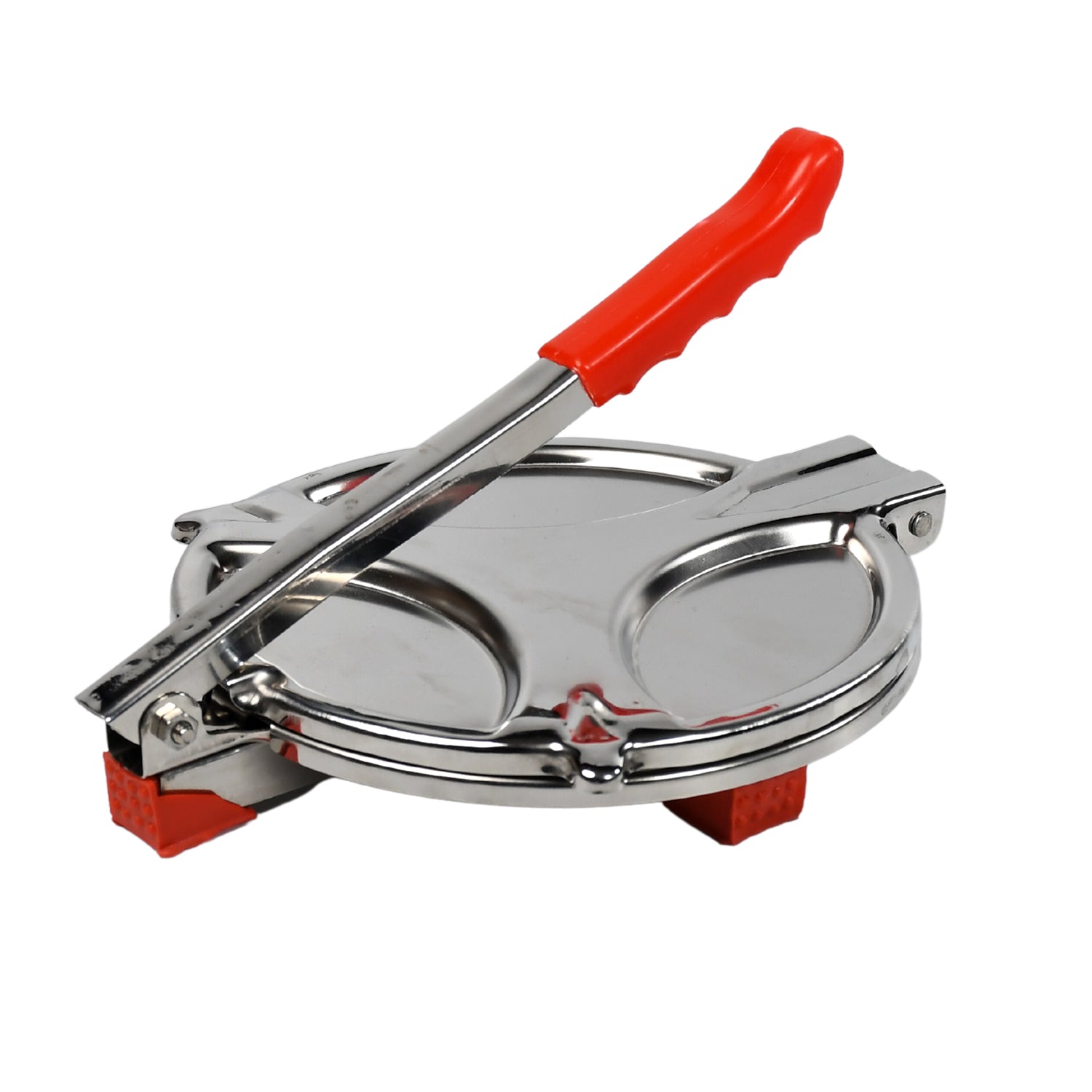 PURI PRESS MAKER - STAINLESS STEEL PURI MAKER PRESS MACHINE - ROTI CHAPATI PRESSER FOR HOME -KHAKHRA- PURI MAKER PRESS MACHINE WITH HANDLE, MANUAL PURI MAKER (MEDIUM) - Springkart 