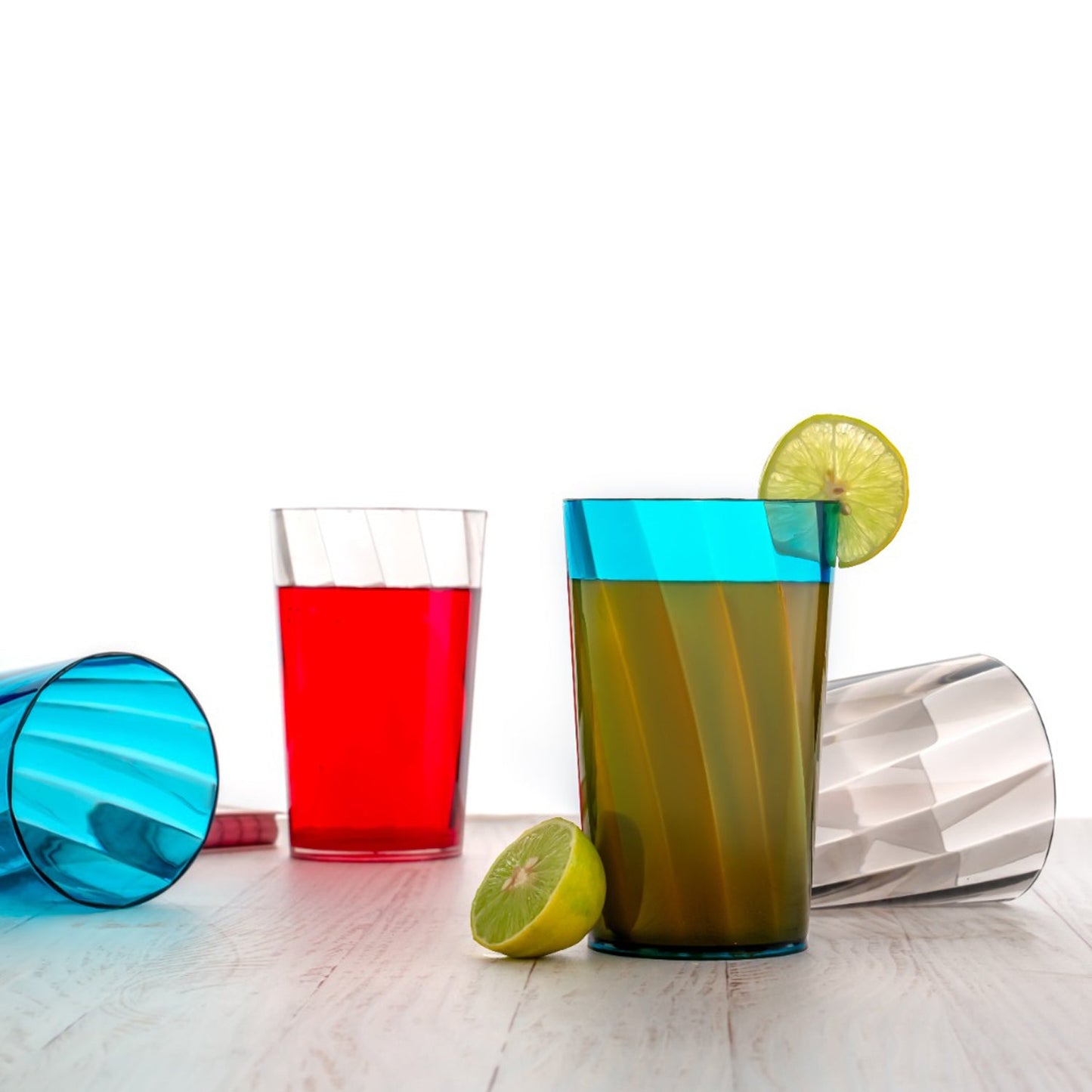Premium 300ml Transparent Glass Set for Water, Juice & Cocktails (Set of 6) - Springkart 