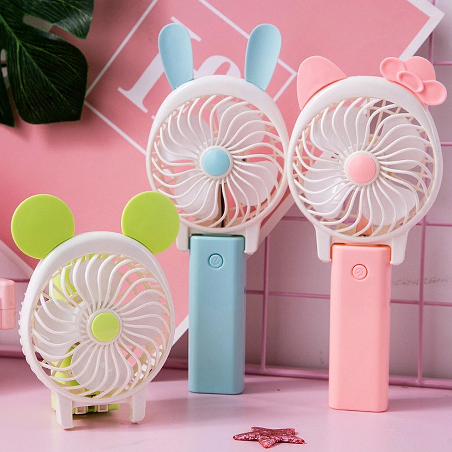 Mini Cartoon Style Fan used in all kinds of places including household and many more for producing fresh air purposes.(Battery Not Include) - Springkart 