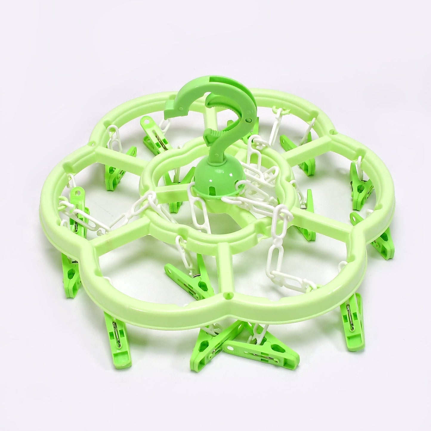 Hanger Household Plastic Hanger 15 Clips Hanger For House Use - Springkart 