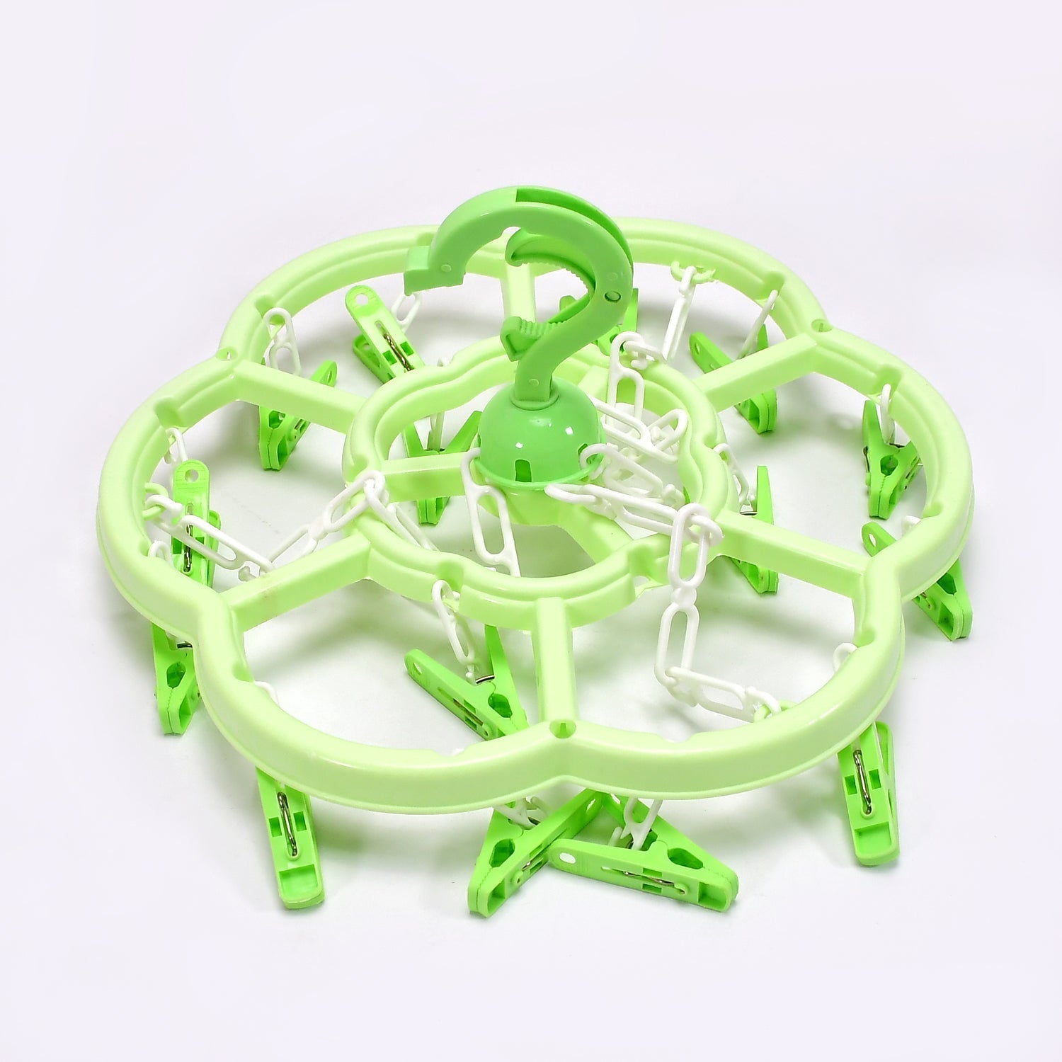Hanger Household Plastic Hanger 15 Clips Hanger For House Use - Springkart 