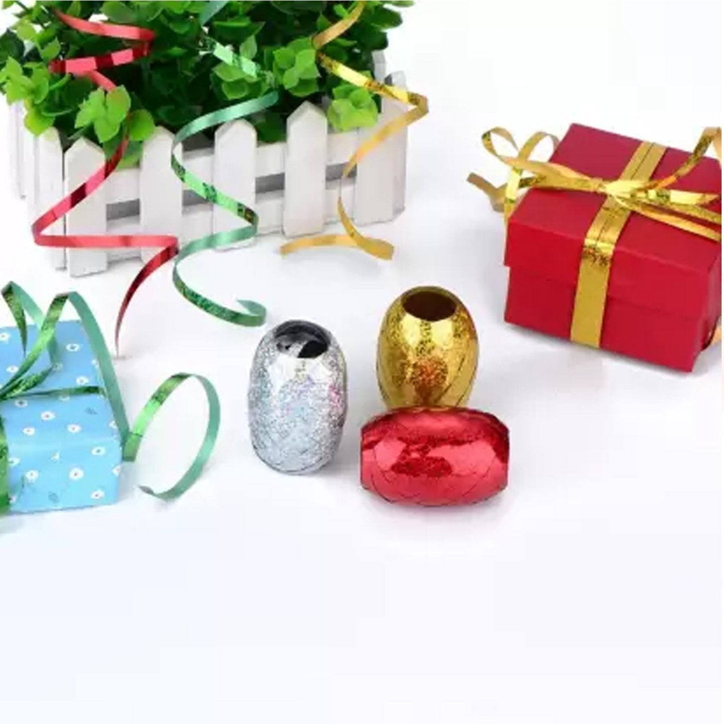 Curling Balloon Ribbon Roll for Gifts, Balloons & Crafts Pack of 6 (Multicolor) - Springkart 