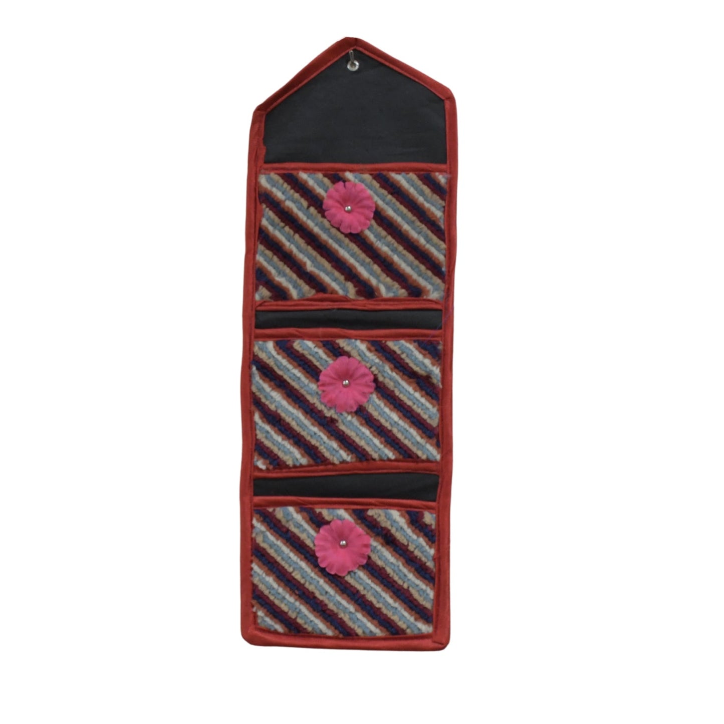 Foldable Hanging Organizer with 3 Pockets - Wall Hanging Letter Holder - Springkart 