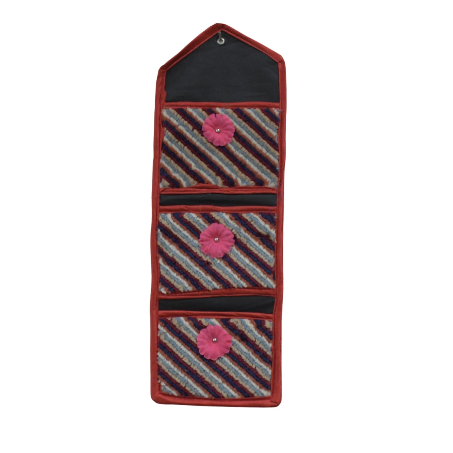 Foldable Hanging Organizer with 3 Pockets - Wall Hanging Letter Holder - Springkart 