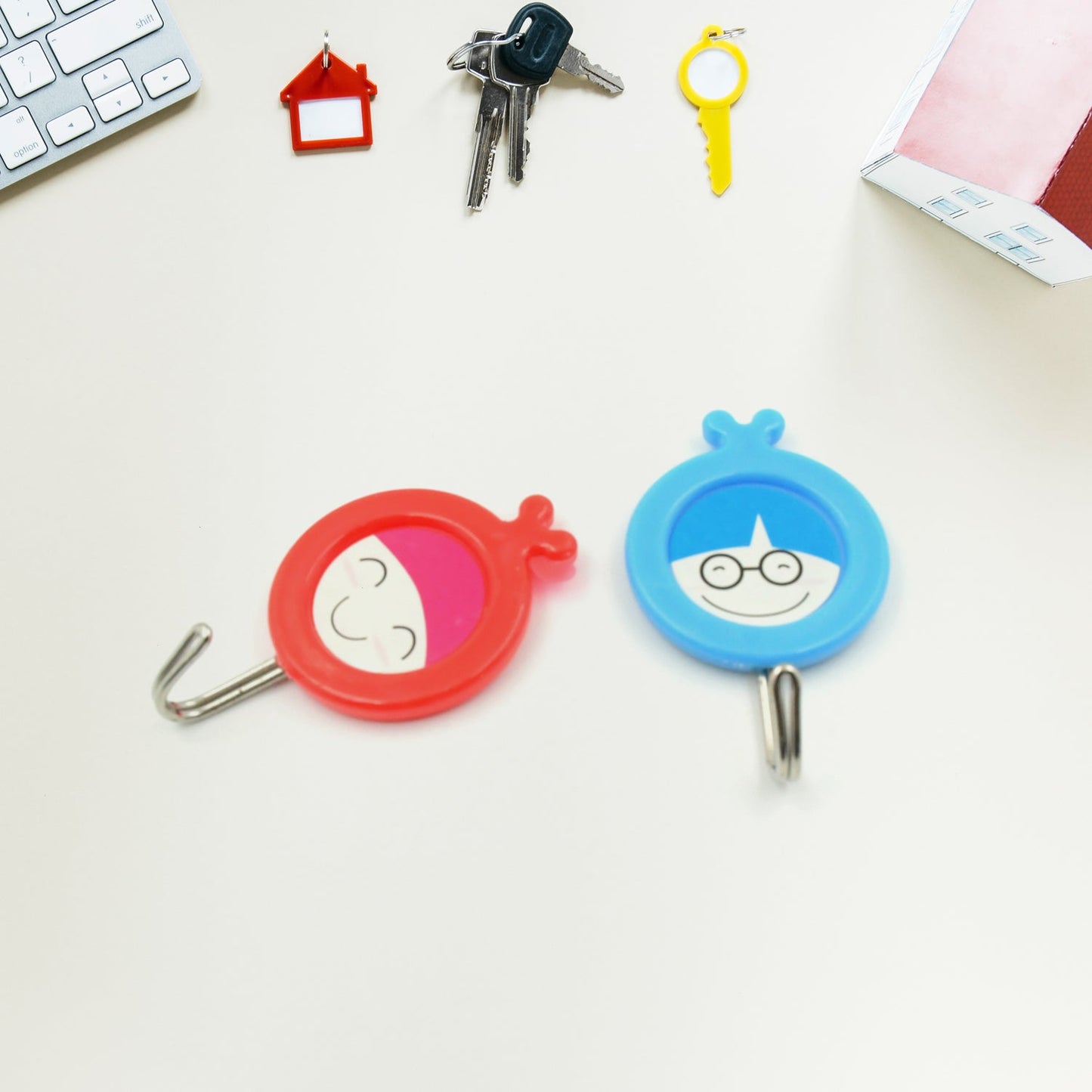 Multipurpose Self-Adhesive Hooks (2 Pc): Heavy Duty, Waterproof, Bathroom, Kitchen - Springkart 