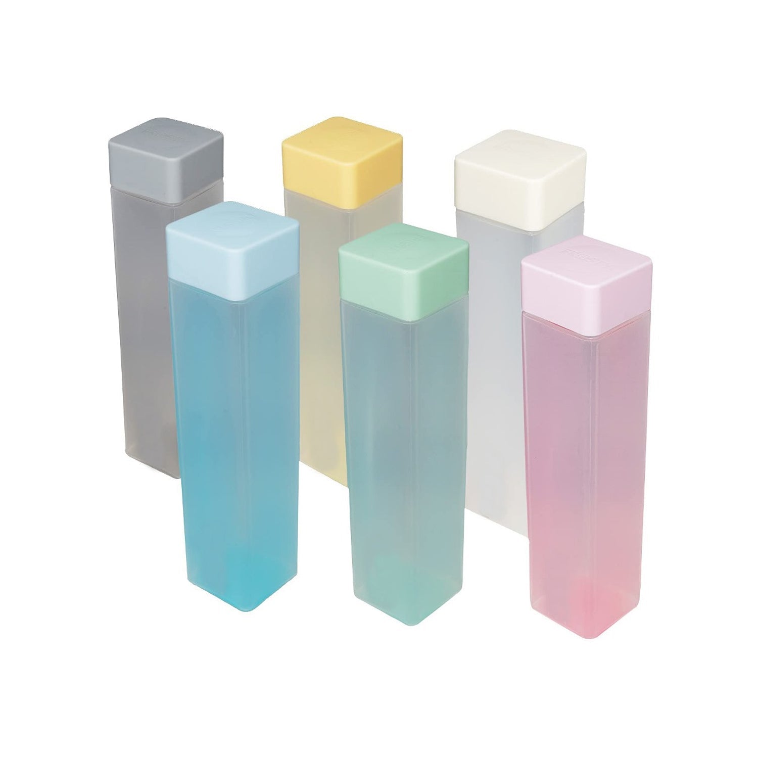 Large Capacity Plastic Water Bottle | Set of 6 | Square Water Bottle (940ml each) - Springkart 