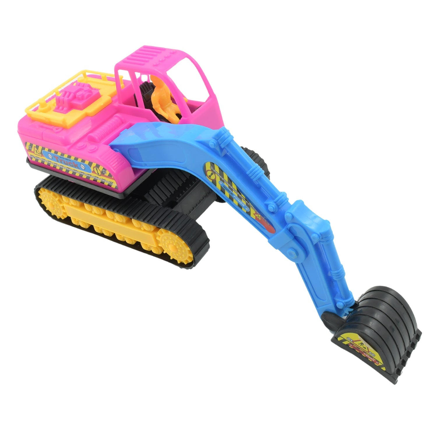 Friction Powered Construction JCB for Kids, Plastic Moving Smooth, Construction Vehicles for Kids | Construction Toy | Pull Back | Toys Mini Construction Series (1 Pc) - Springkart 