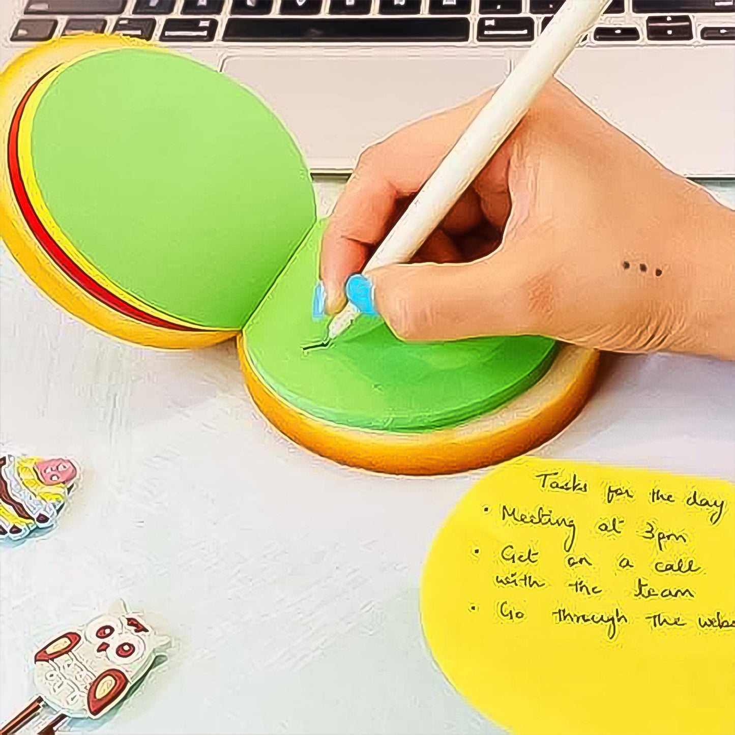 Burger Shaped Notepad / Sticky Notes / Memo Pads, Unique Mini Notes (Multicolor) - Springkart 