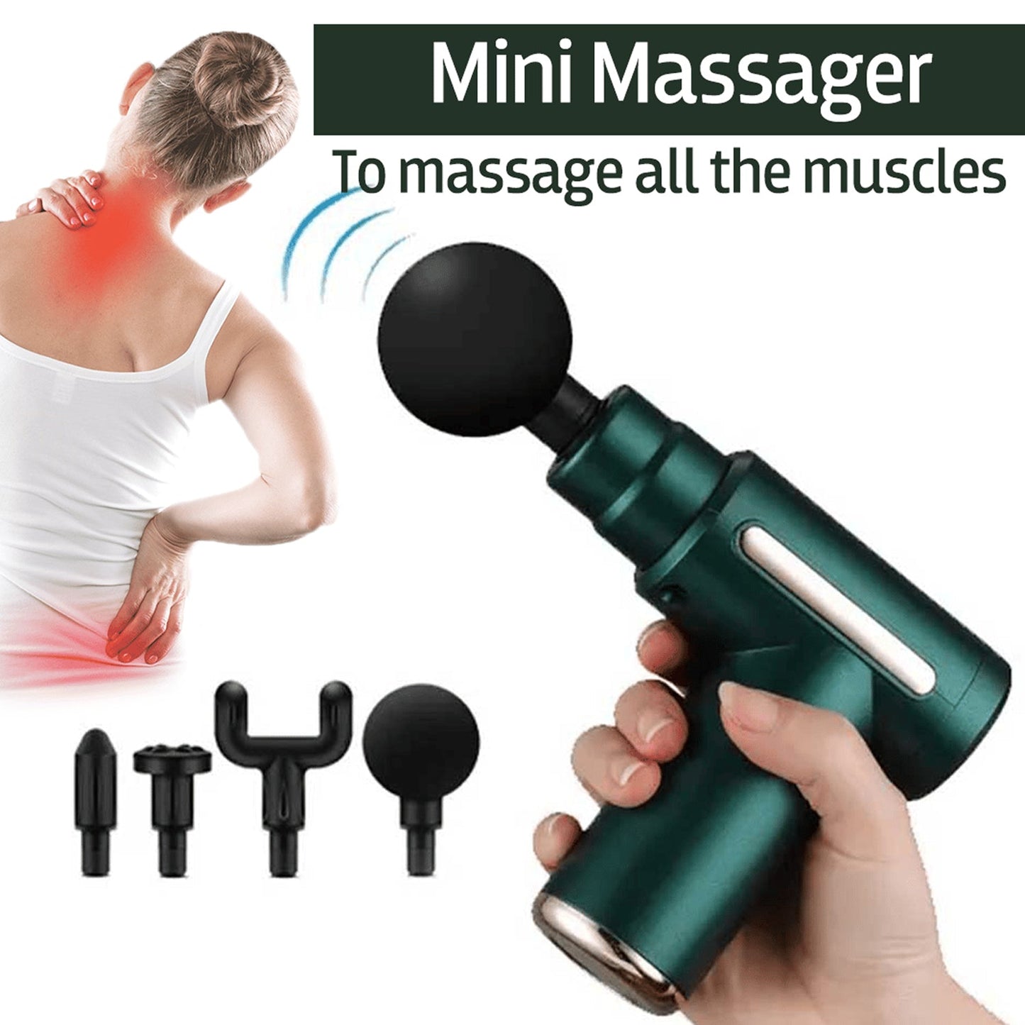 Deep Tissue Percussion Body Massage Machine For Pain Relief - Springkart 