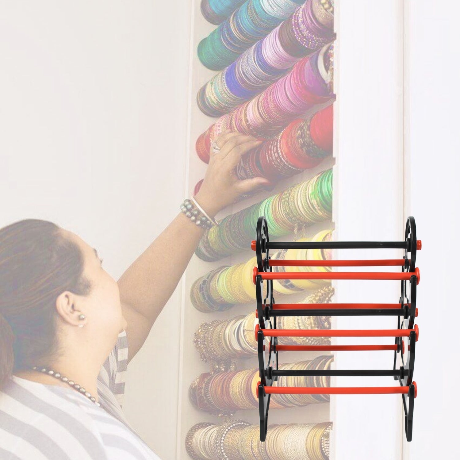 Bangle Stand 3 Step Bangle Storage Organizer Suitable For Display & Home - Springkart 