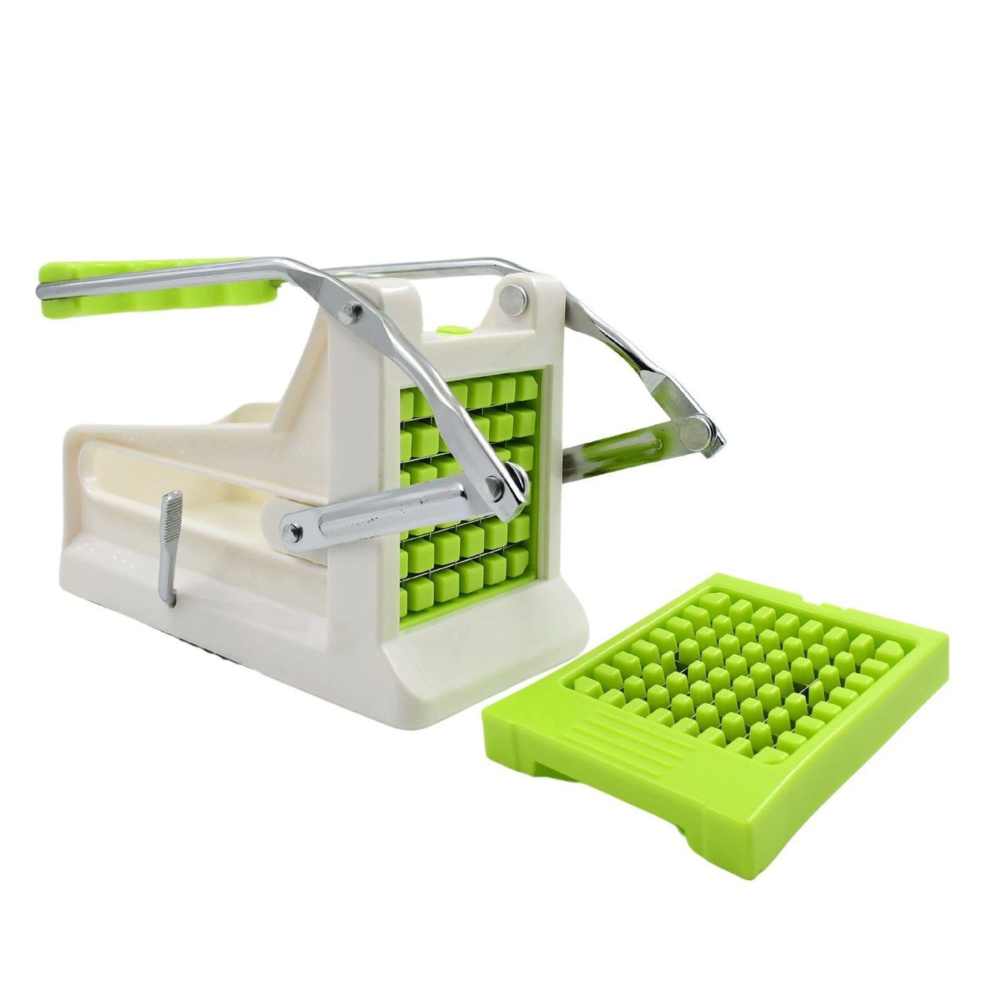 French Fry Cutter, Great with Vegetables, Potato Fries Cutter Professional Vegetable Cutter Stainless Steel Cutter Potato, Onions, Carrots, Cucumbers, Fruits Potato Cutter (1 pc) - Springkart 