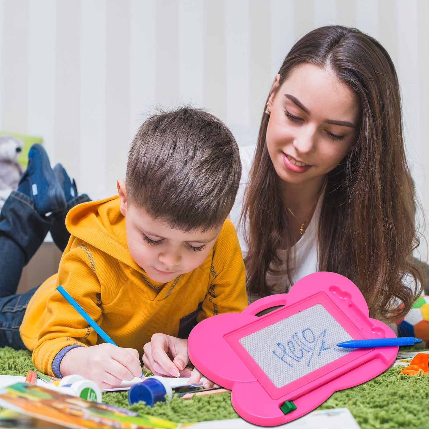 Magic Magnetic Drawing & Writing Slate Toy - Springkart 