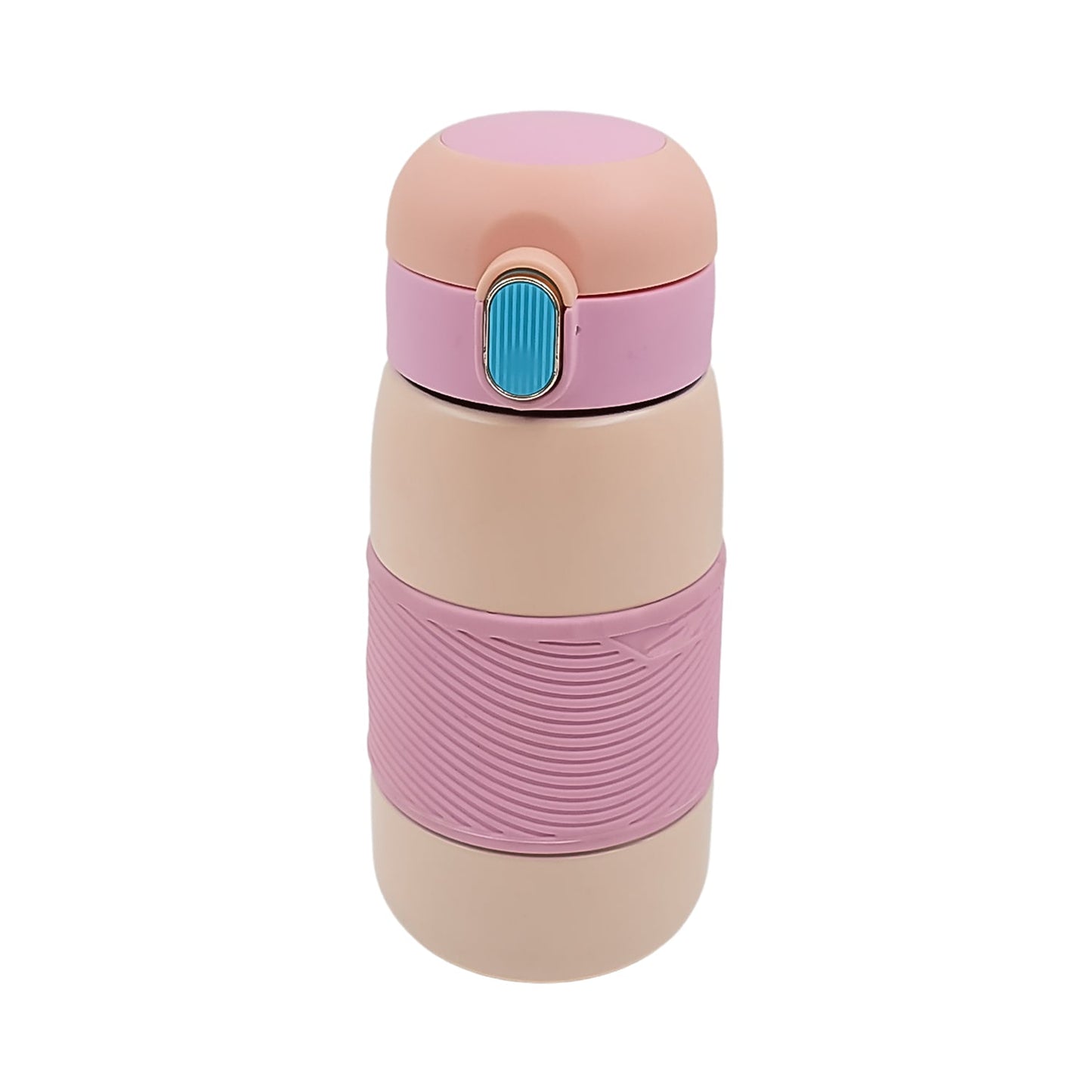 Insulated Stainless Steel Bottle With Rubber Grip (420 ML / Mix Design) - Springkart 