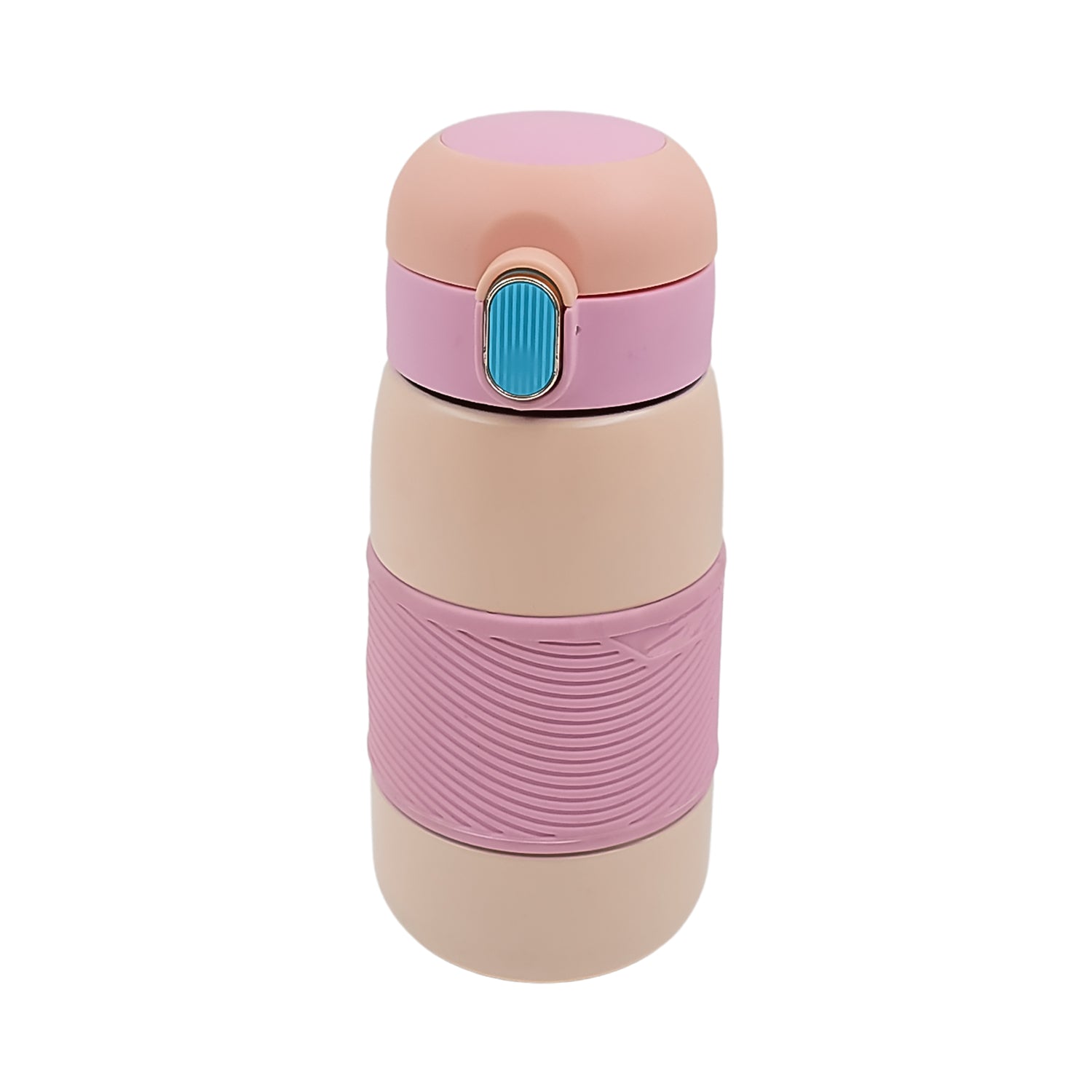 Insulated Stainless Steel Bottle With Rubber Grip (420 ML / Mix Design) - Springkart 
