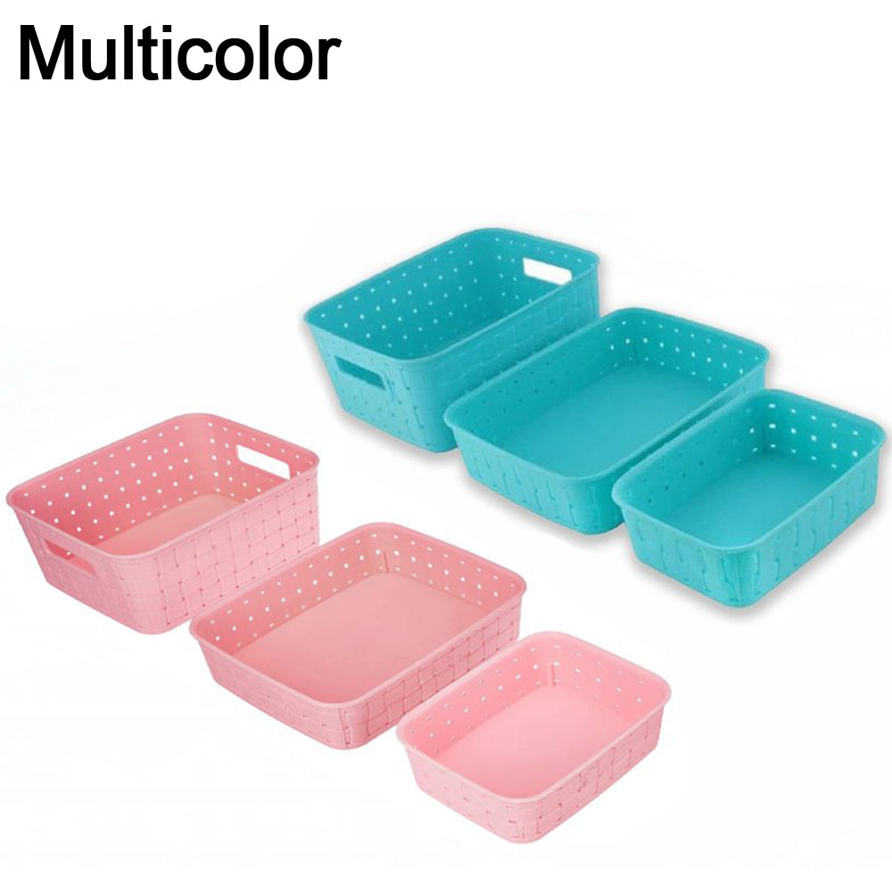 Multipurpose Smart Shelf Basket Storage Basket (Set 3 Pc) - Springkart 