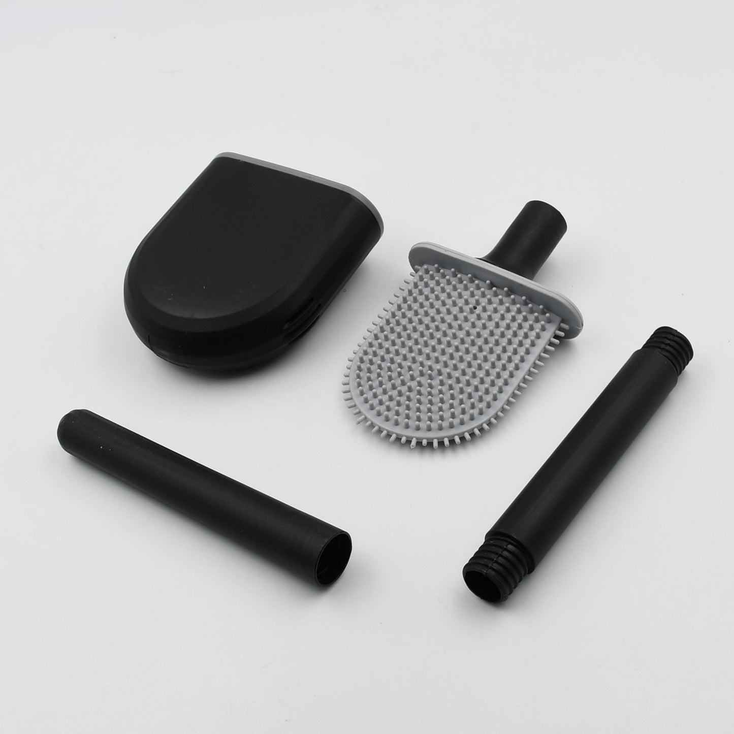 Silicone Toilet Brush with Holder Stand for Bathroom Cleaning - Springkart 