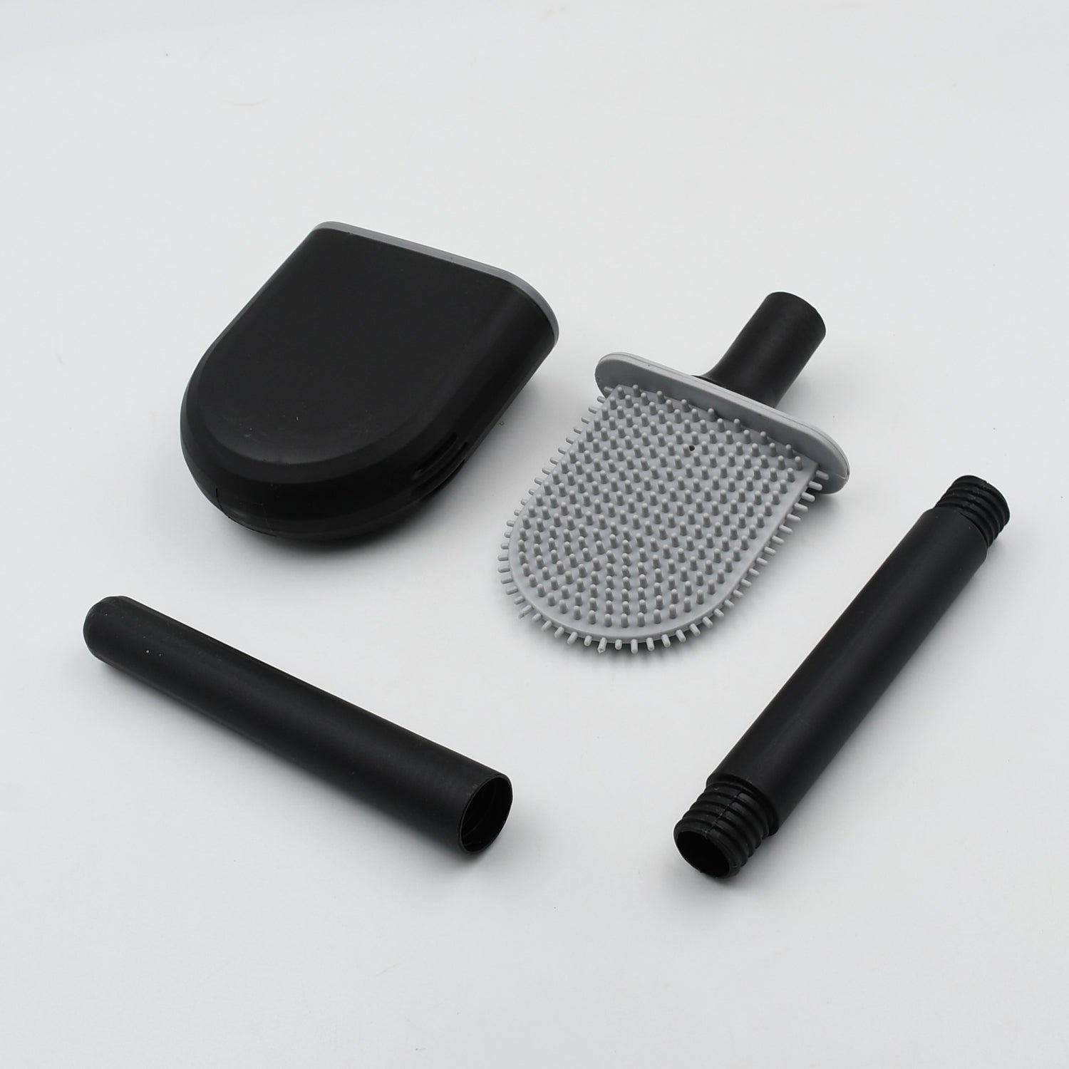 Silicone Toilet Brush with Holder Stand for Bathroom Cleaning - Springkart 