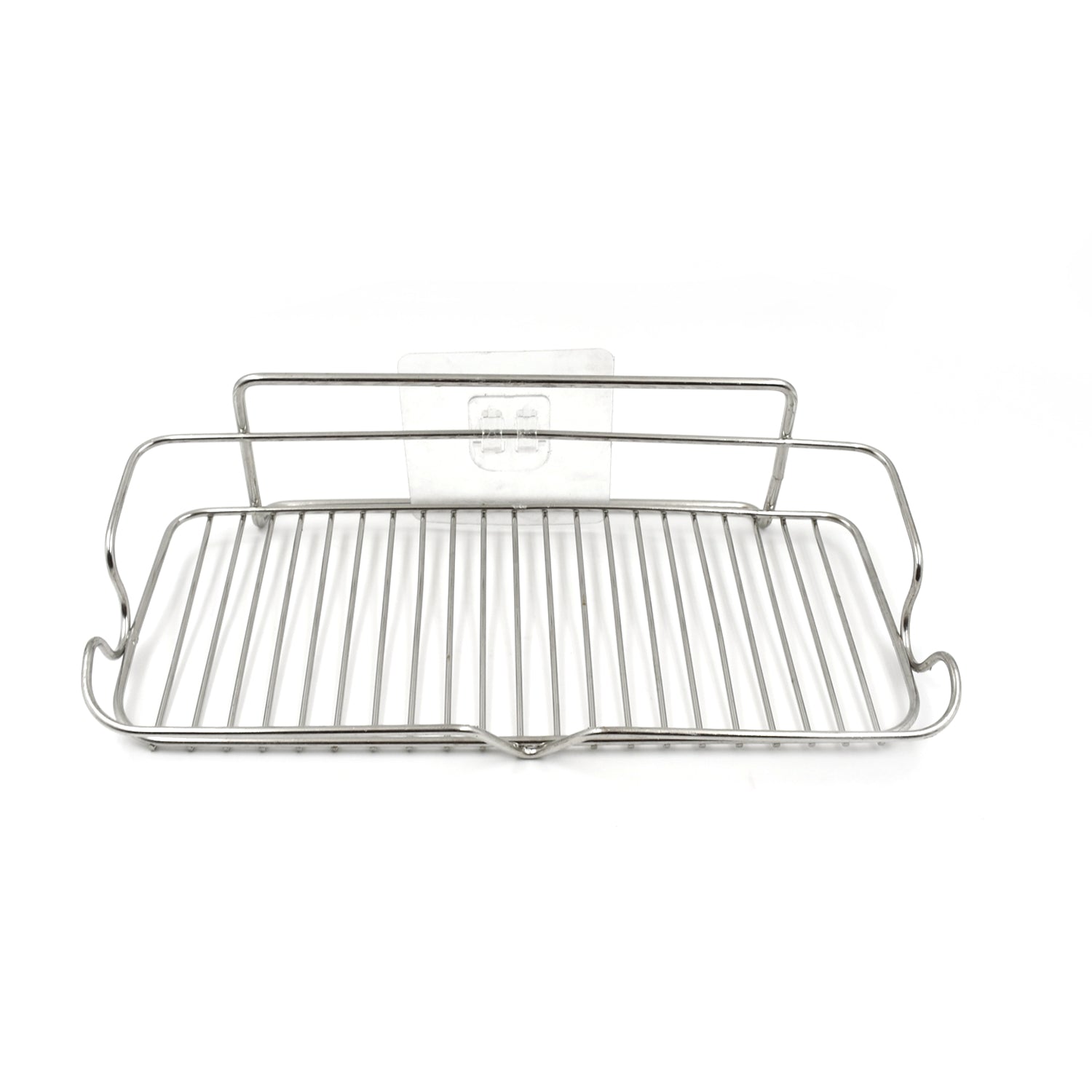 Stainless Steel Kitchen Bathroom Shower Shelf Storage Suction Basket Rack (1 Pc) - Springkart 