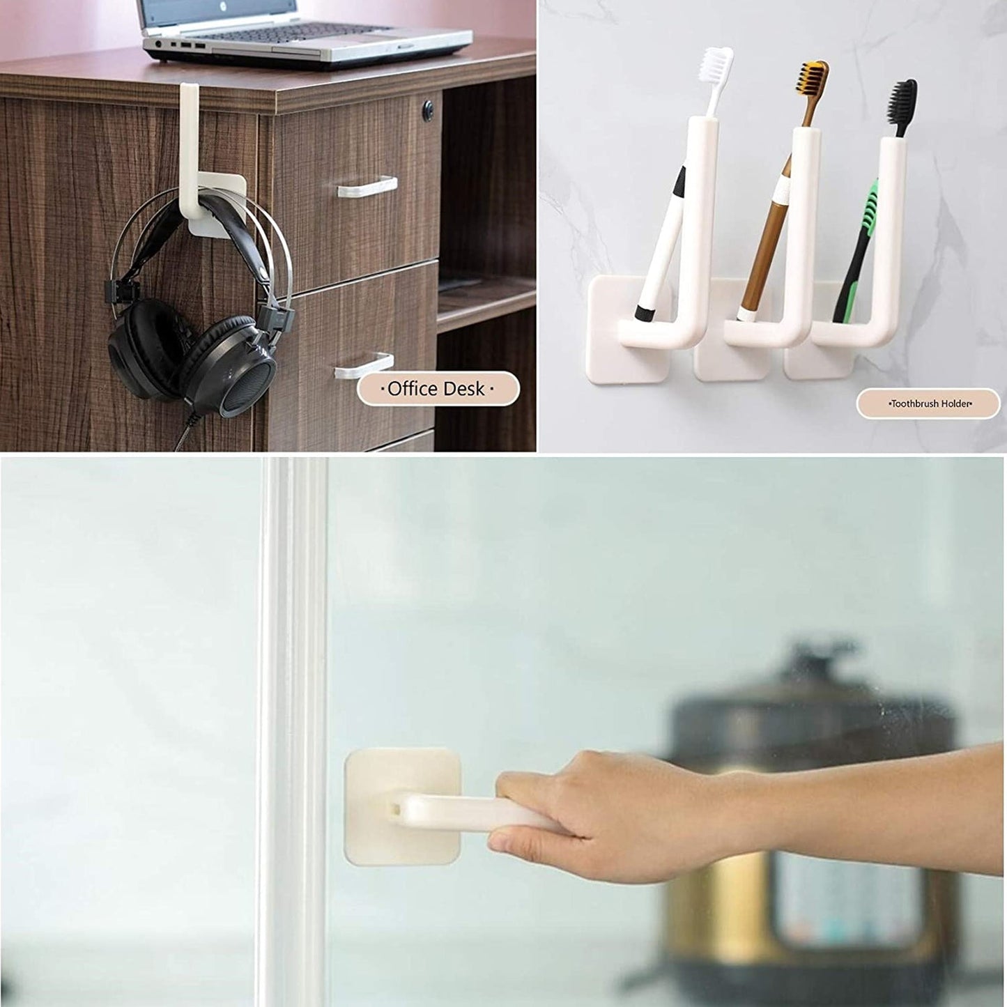 Multifunctional Adhesive Rack for Kitchen and Bathroom - Springkart 