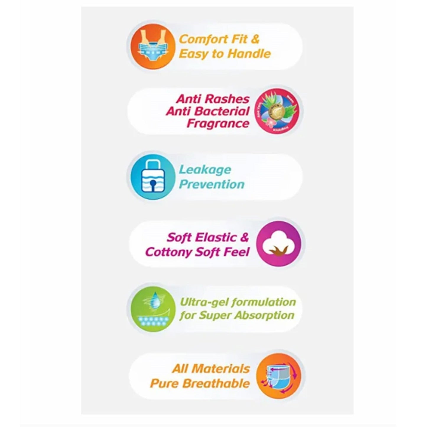 Champs Travel Diapers (Small, 10 Pcs): Leakproof, Soft & Dry, Baby Diaper Pants - Springkart 