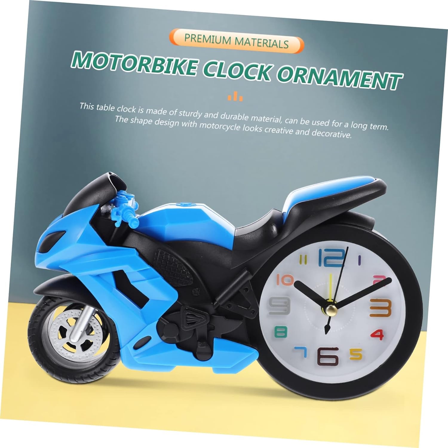 Fashioned Alarm Clock Novelty Retro Motorcycle / Motorbike Engine Style Clocks Alarm Clock Desktop Decoration Kids Gift - Springkart 
