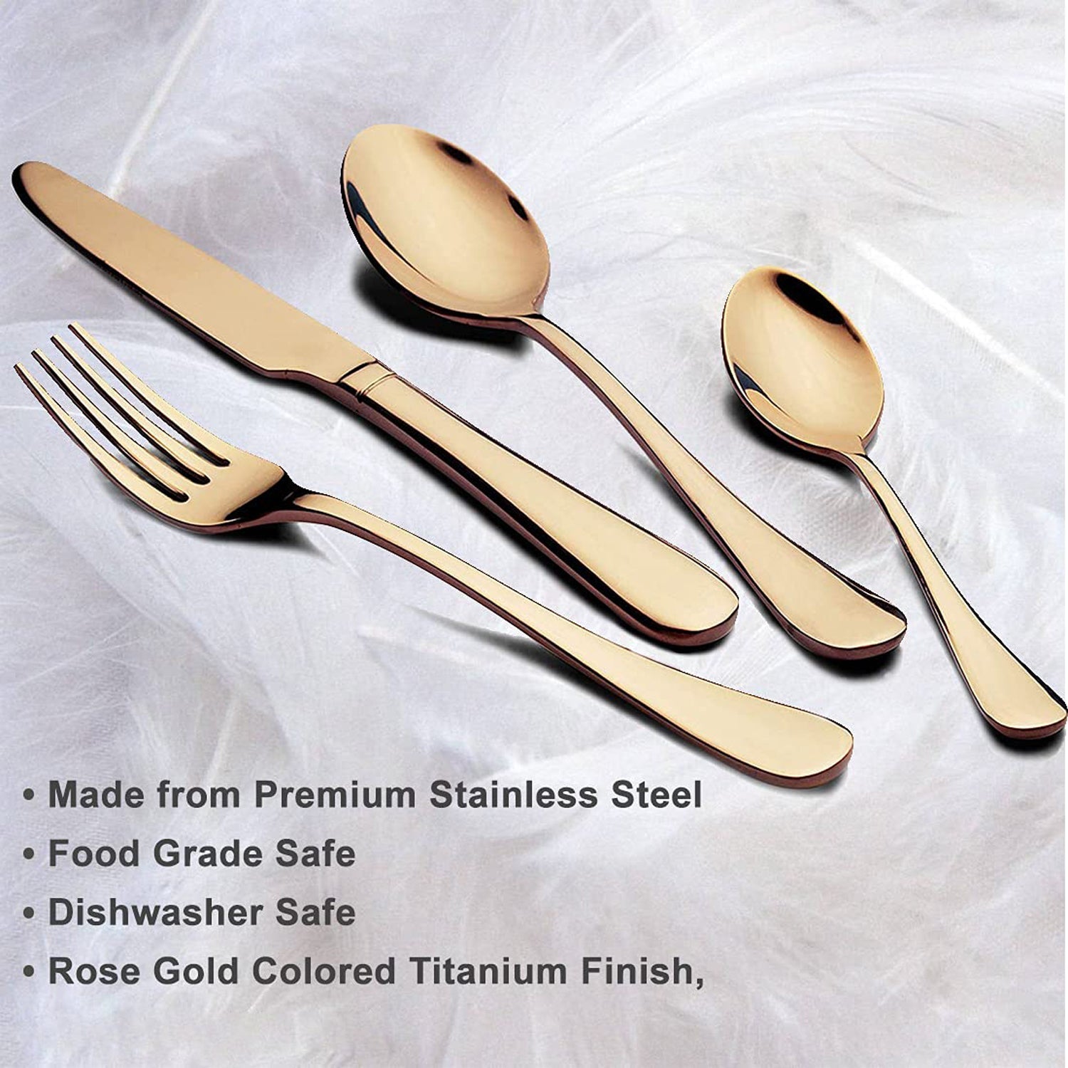 Kitchen Tableware / Flatware Sets Kitchen Forks Spoons with Gift Box (24 Pcs Set) - Springkart 