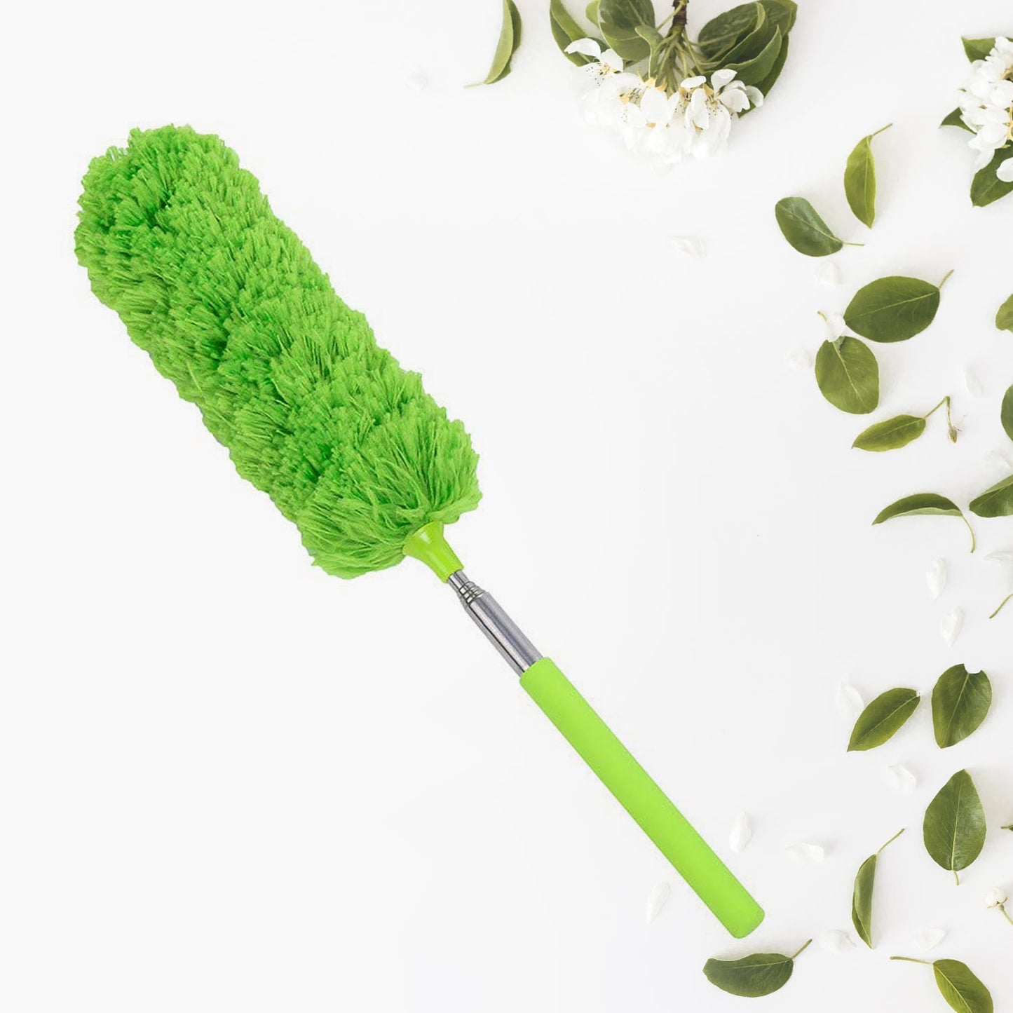Adjustable Long Handle, Microfiber Duster for Cleaning, Microfiber Hand Duster Washable Microfiber Cleaning Tool Extendable Dusters for Cleaning Office, Car, Computer, Air Condition, Washable Duster - Springkart 