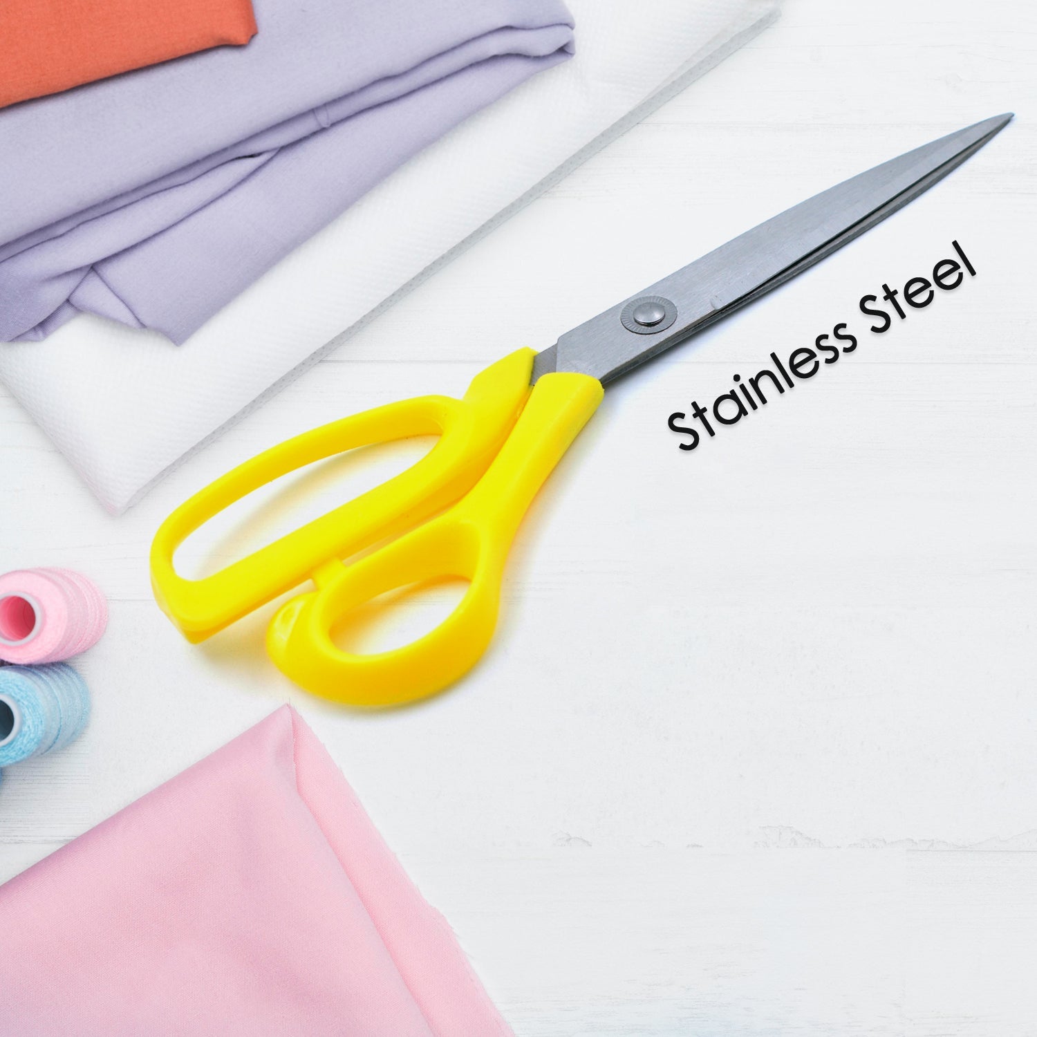 Scissors for craft work paper cutter Scissor stainless steel All Purpose Ergonomic Comfort Grip Office Scissors Craft Shears Sharp Scissors (9 Inch) - Springkart 