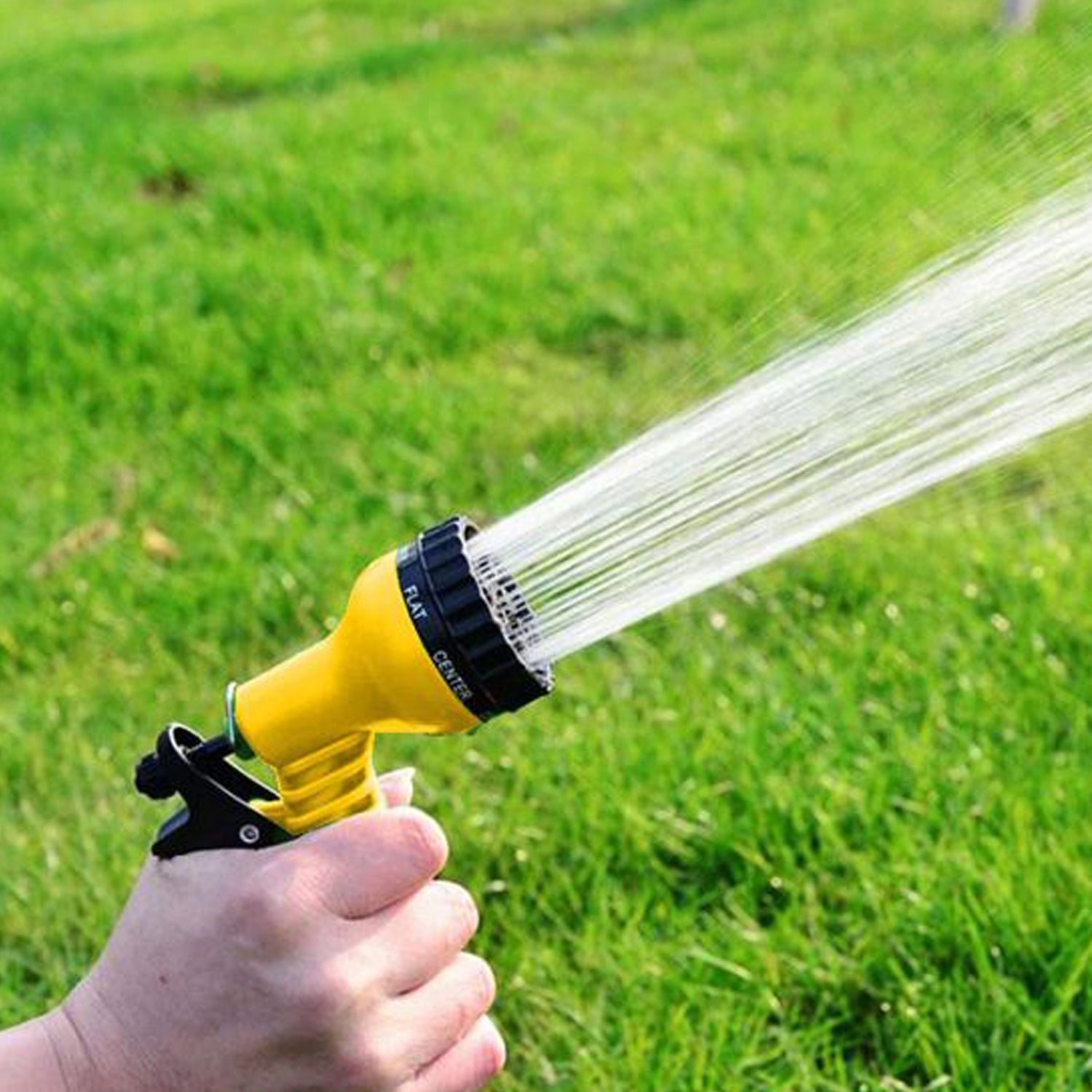Hose Nozzle Garden Hose Nozzle Hose Spray Nozzle with 8 Adjustable Patterns Front Trigger Hose Sprayer Heavy Duty Metal Water Hose Nozzle for Cleaning, Watering, Washing, Bathing - Springkart 