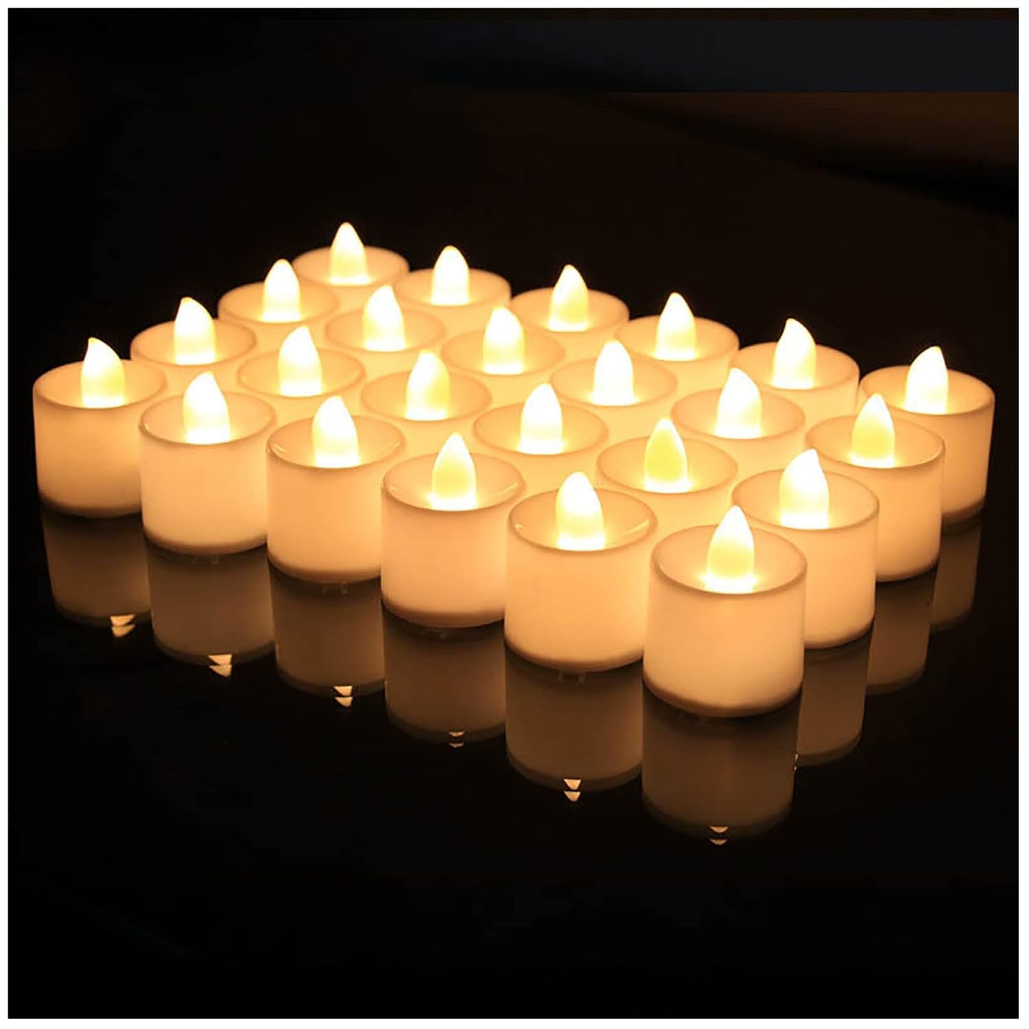 Festival Decorative - LED Tealight Candles | Battery Operated Candle Ideal for Party, Wedding, Birthday, Gifts (24pc) ( Diya , Divo , Diva , Deepak , Jyoti , - Springkart 