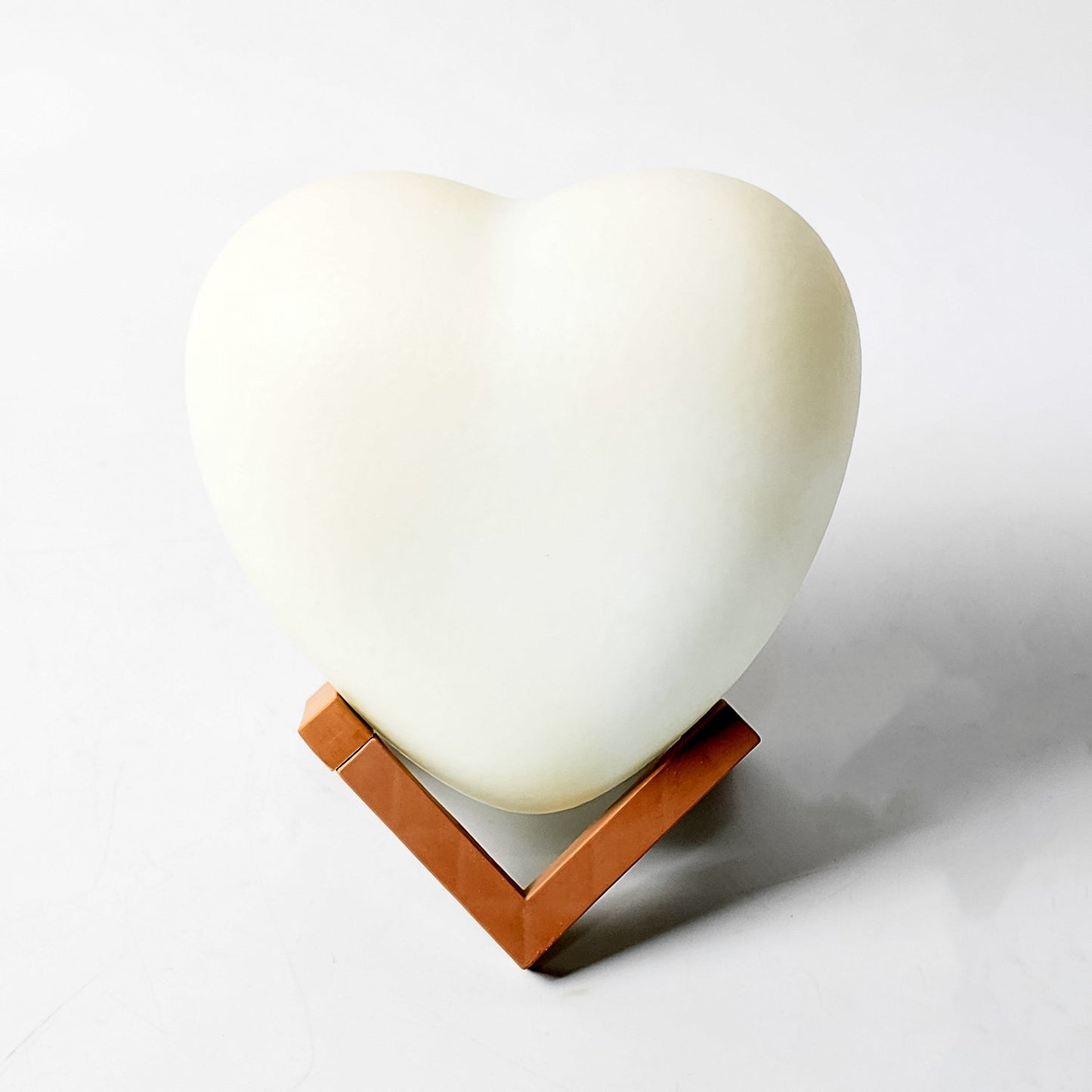 3D Heart Shape Moon Night Lamp with Plastic Stand (13 x12 Cm / 1 Pc) - Springkart 