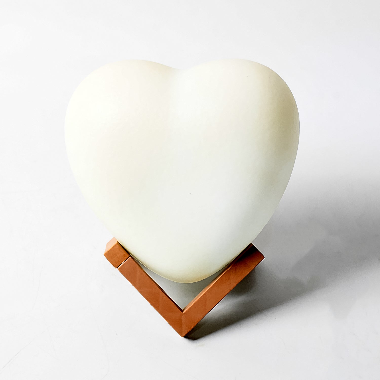 3D Heart Shape Moon Night Lamp with Plastic Stand (13 x12 Cm / 1 Pc) - Springkart 