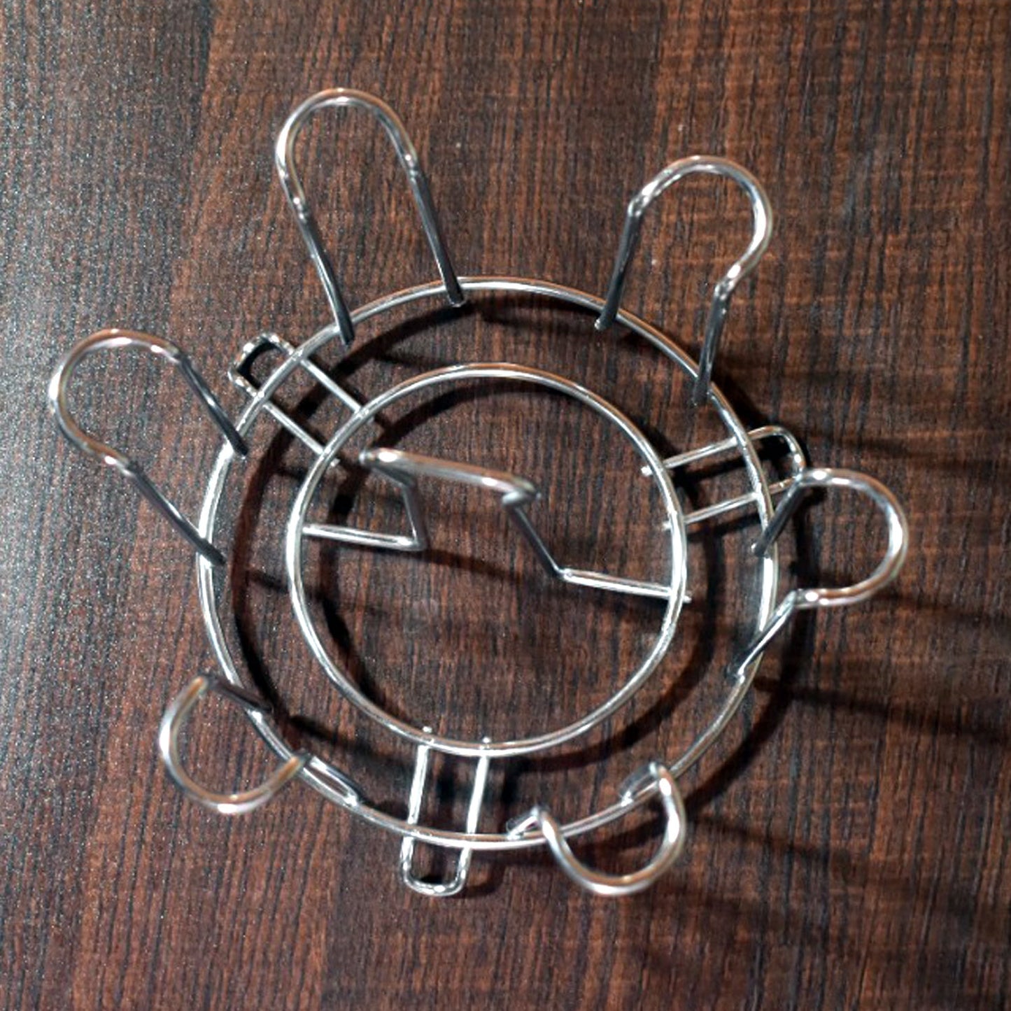 SS Round Glass Stand used for holding sensitive glasses and all present in all kinds of kitchens of official and household places etc. - Springkart 