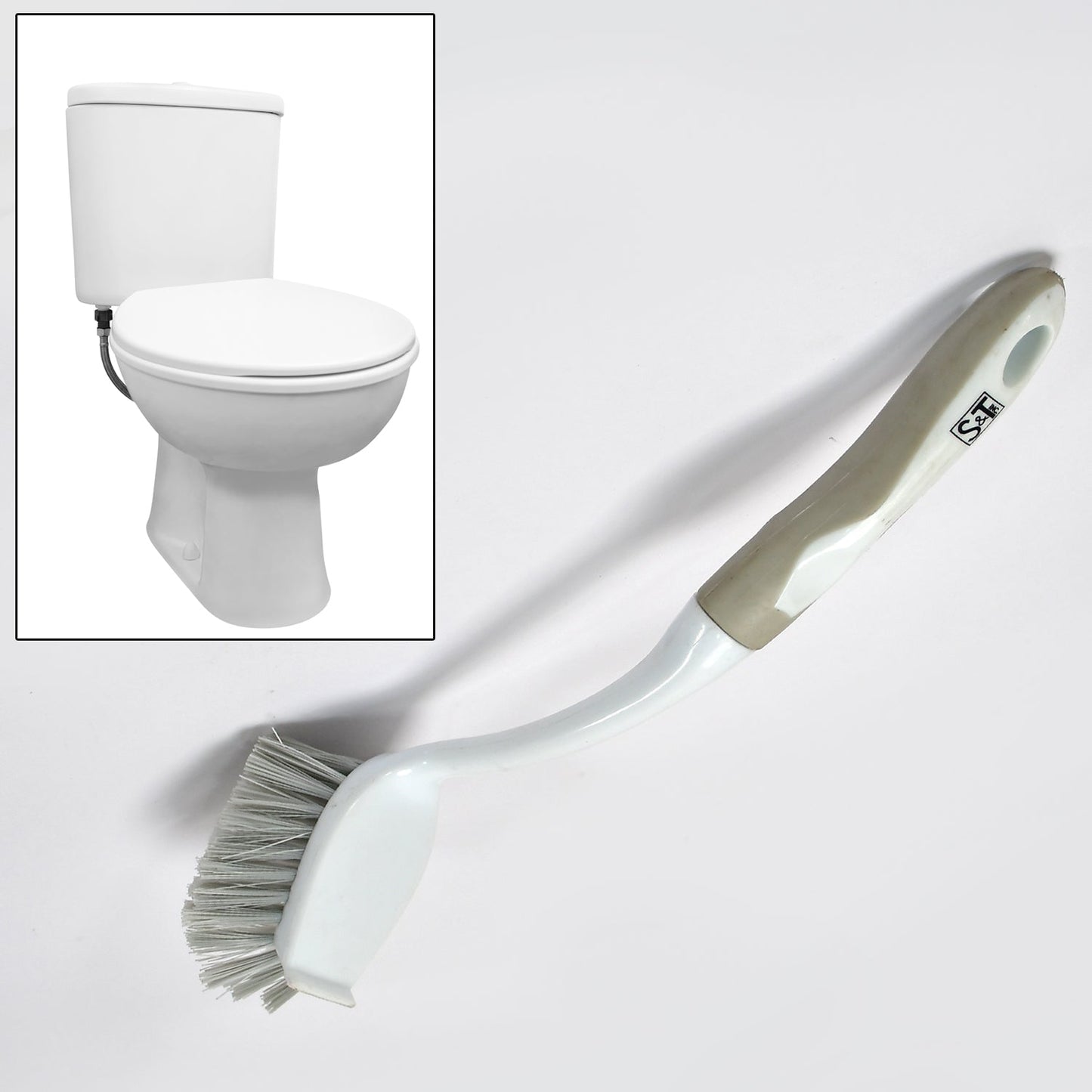Flexible Bristles Use for Multipurpose Cleaning Sink, Washbasin, Toilets. Bathroom, Kitchen - Springkart 