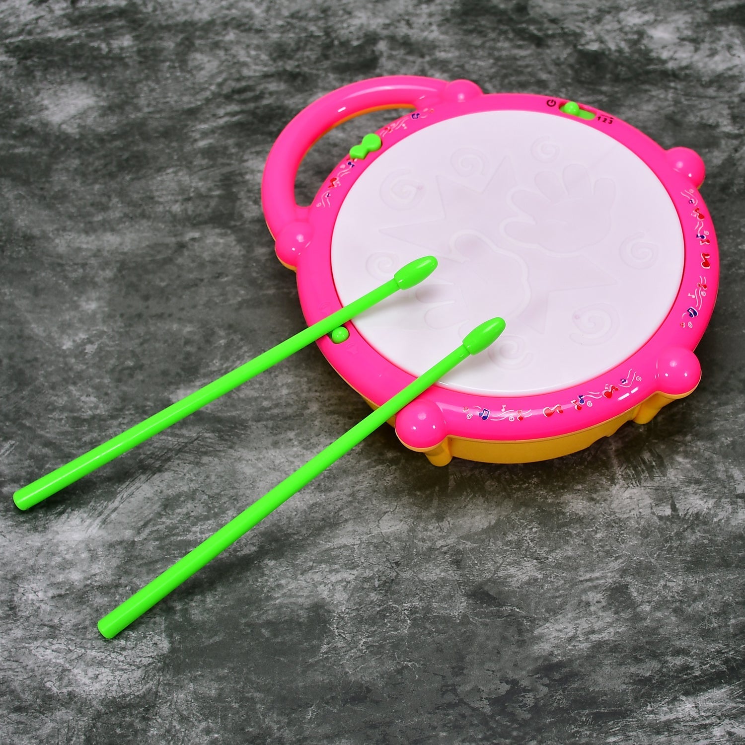 Flash Drum Toys for Kids with Light & Musical Sound Colorful Plastic Baby Drum Musical Toys for Children Baby Toy Instrument Best Gift for Boys & Girls. - Springkart 