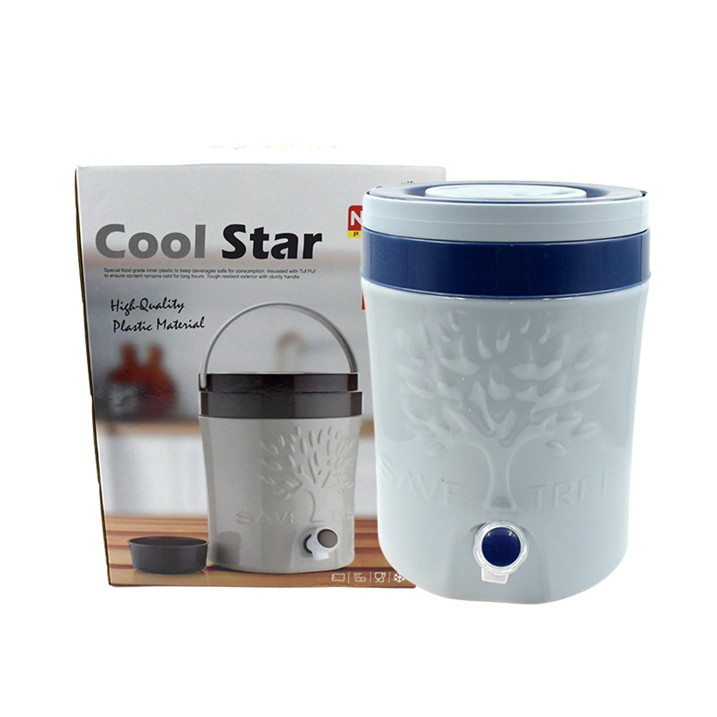 Insulated Water Jug with Tap (12000ml): Leakproof, Travel Cooler - Springkart 