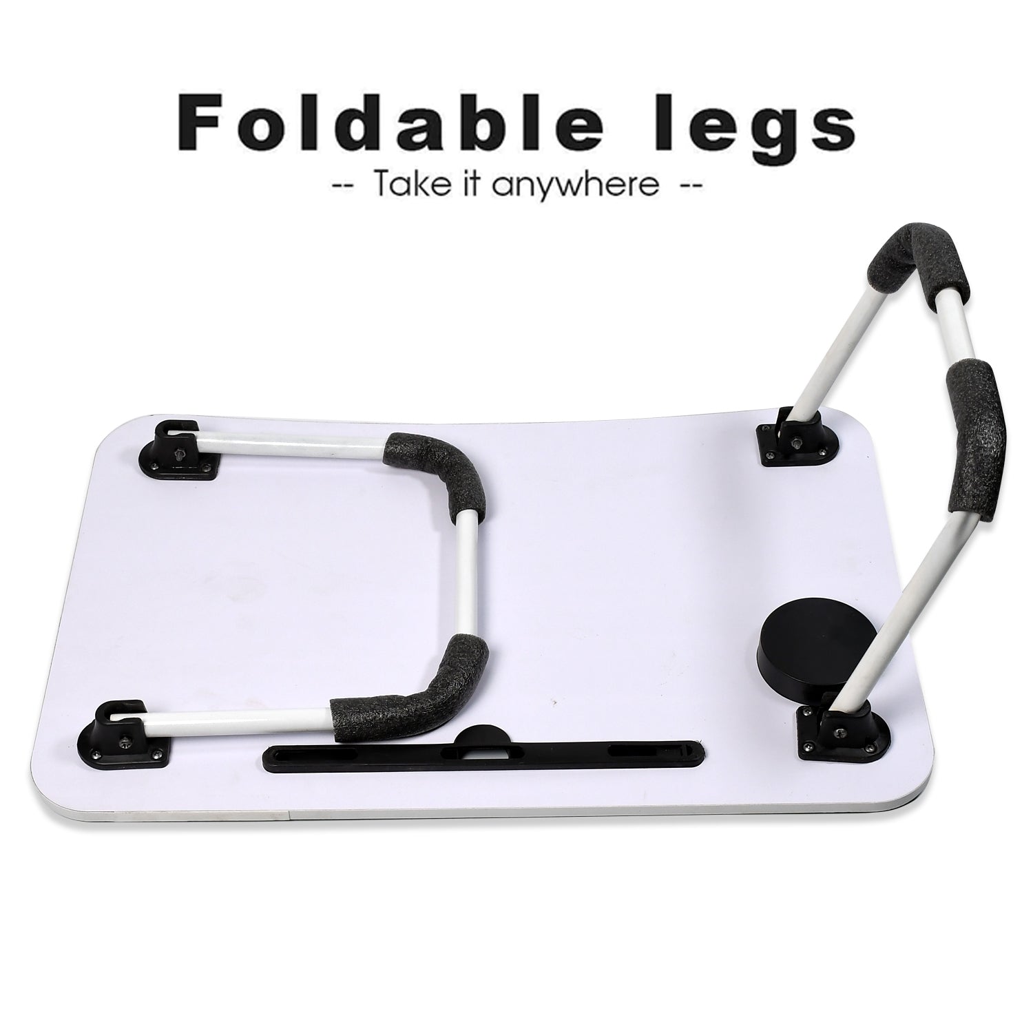 Barbie Design Foldable Bed Study Table Portable Multifunction Laptop Table Lapdesk for Children Bed Foldable Table Work Office Home with Tablet Slot & Cup Holder - Springkart 