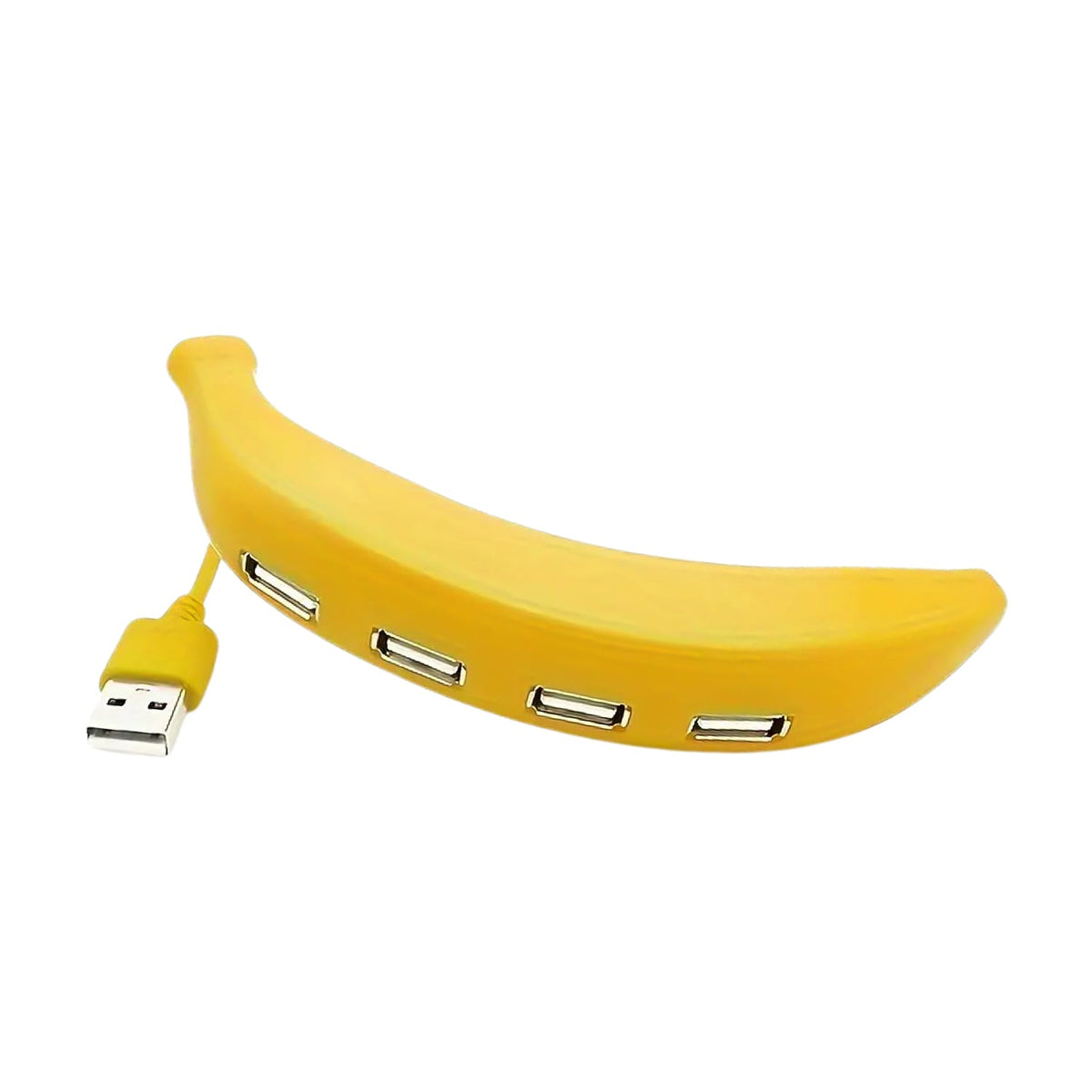 Banana Shape USB Hub, 2.0 Hub USB Splitter, 4-Port USB Hub (1 Pc) - Springkart 