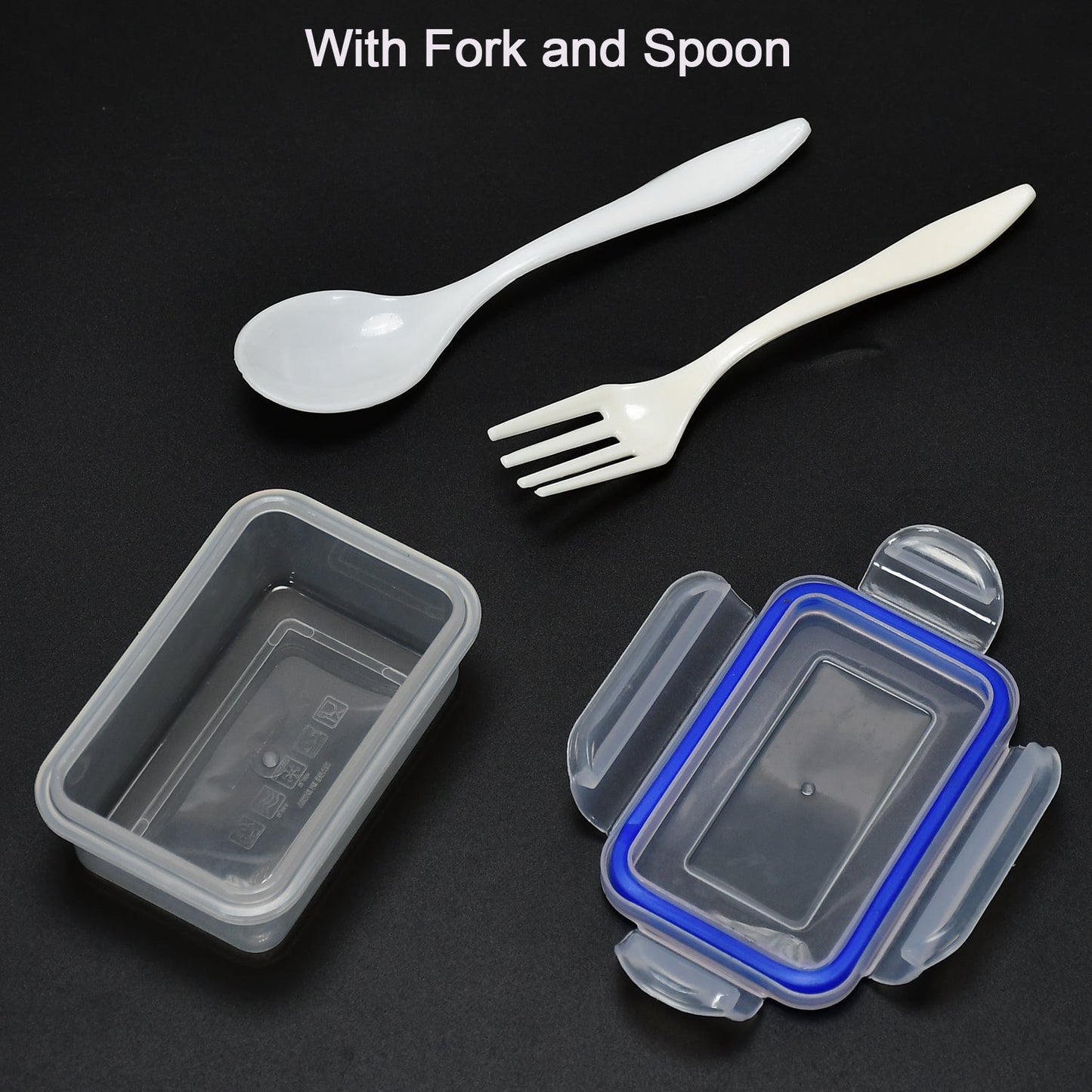Multipurpose Air Tight 4 Side Lock Food Grade Lunch Box With Small Square Container - Springkart 