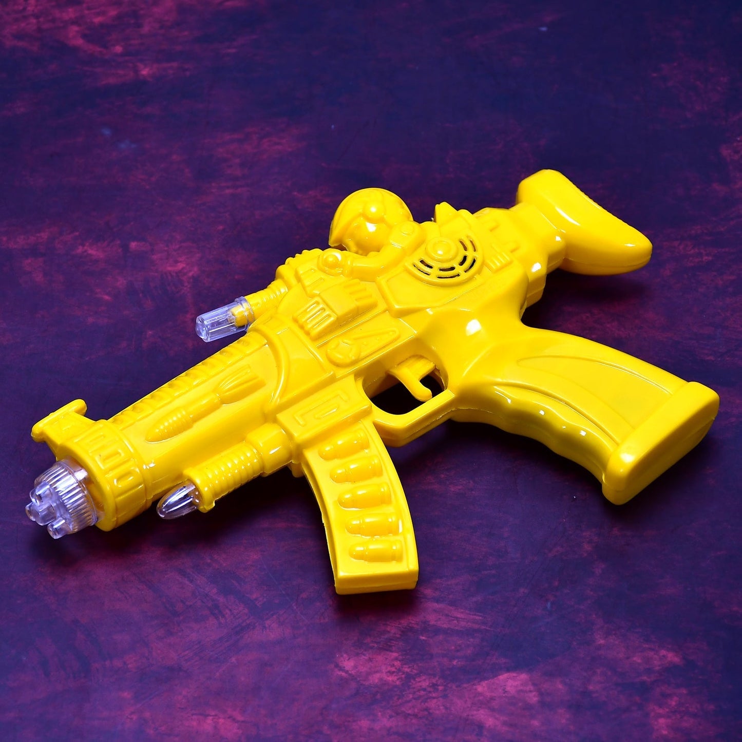 Concept Musical Transparent Glow Gear Gun With Rainbow Light ( 1 pcs ) - Springkart 