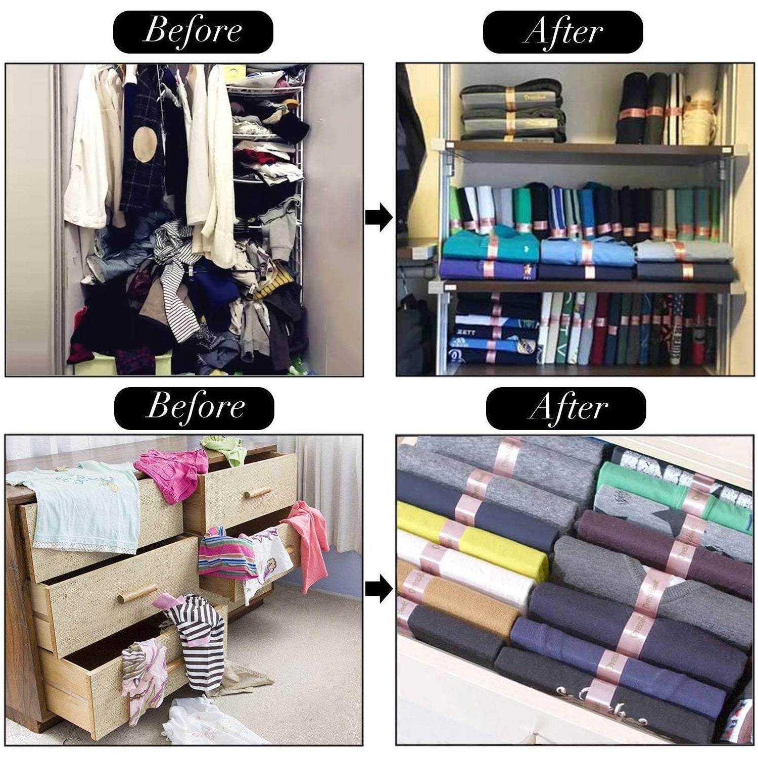 DressBook T Shirt Folder Soft Bendable Folding Board Clothes Folder Storage Organizer ( 5 pcs ) - Springkart 