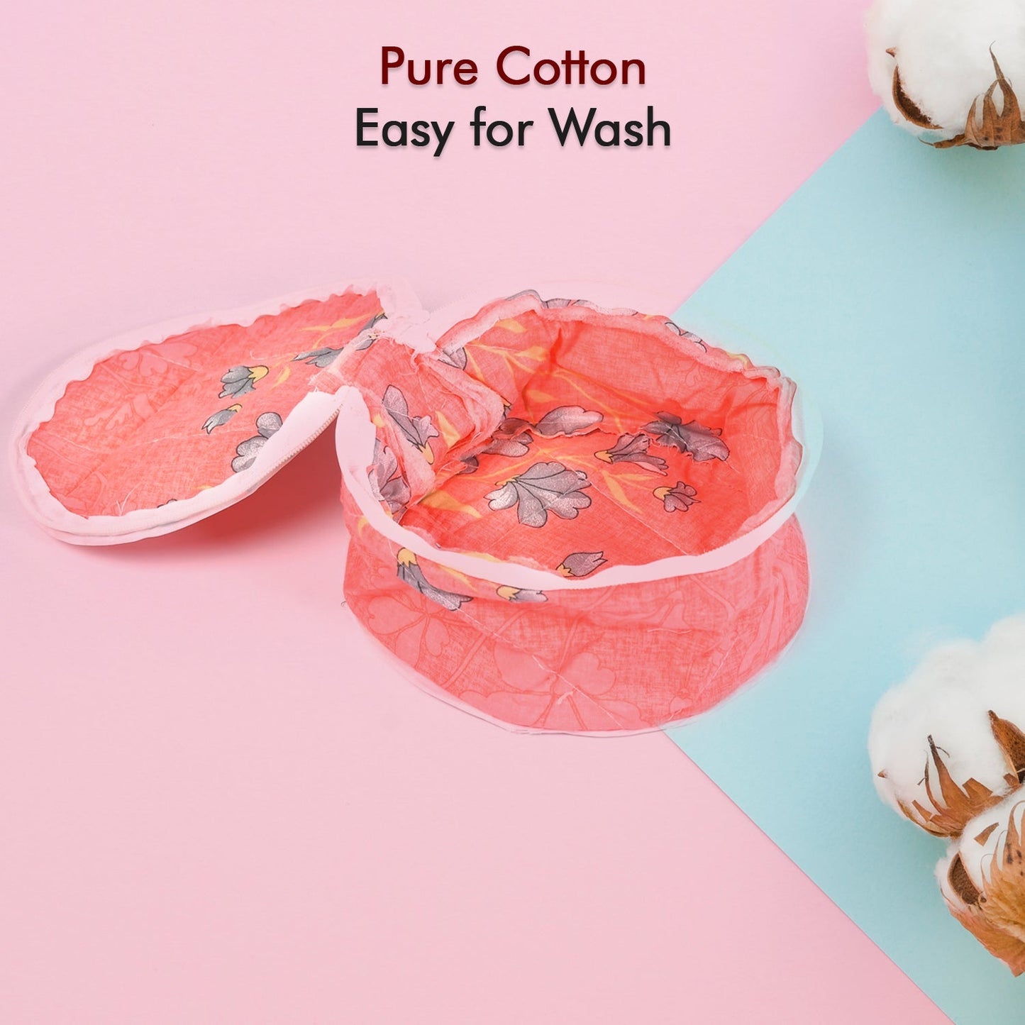 Hot Chapatti Washable Cotton Cloth Casserole Box - Springkart 