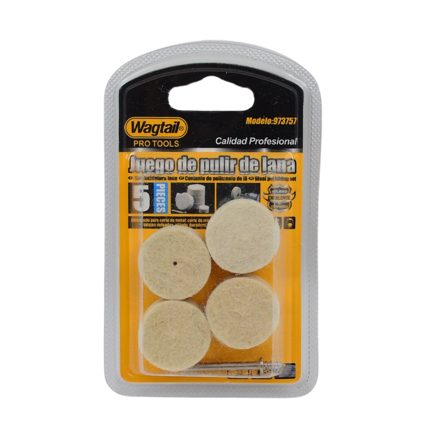 Rotary Tool Accessory Wool Felt Polishing Pad Felt (5 Pcs Set) - Springkart 