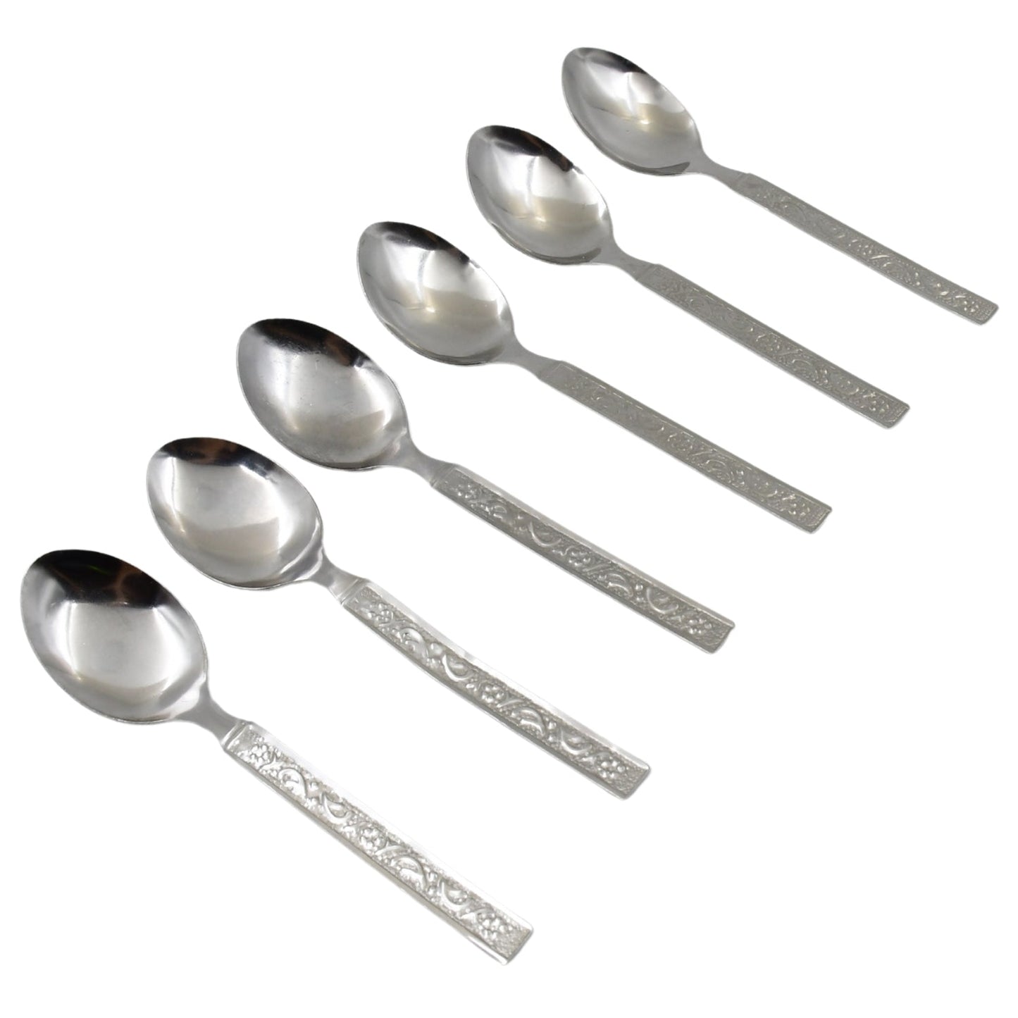 Stainless Steel Medium Dinner Table Spoon (Set of 12Pcs) - Springkart 