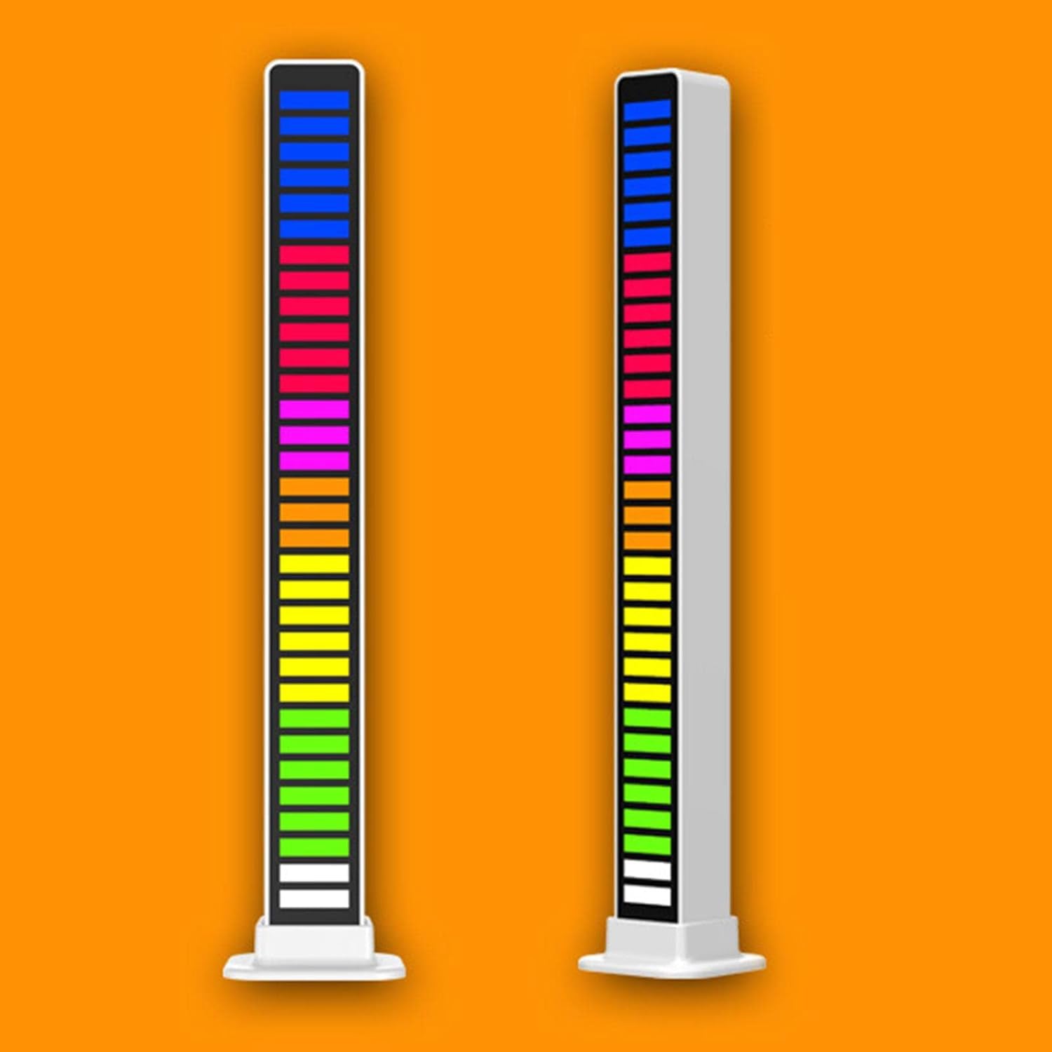 Rhythm Lights, AGC Automatic Gain Control 32 Colorful RGB Light Adjustable Pickup Rhythm Lights, RGB LED Voice-Activated Rhythm Light Car Home Sound Control Ambient Light (1 Pc) - Springkart 
